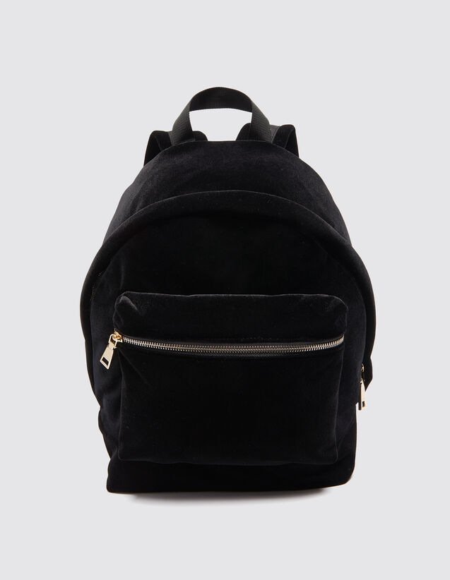 Vril Bags Sandro Paris Items Viewed Velvet Backpack Bags Color Black
