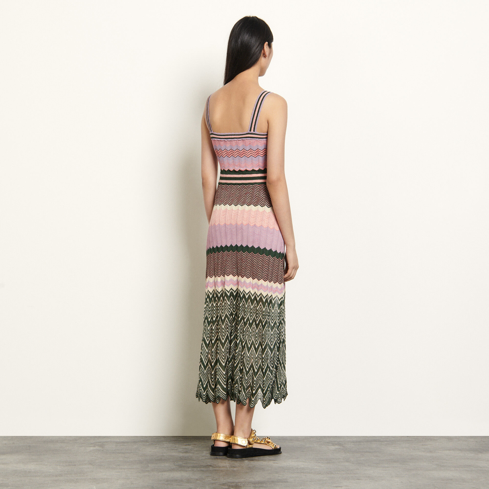 sandro pink dress