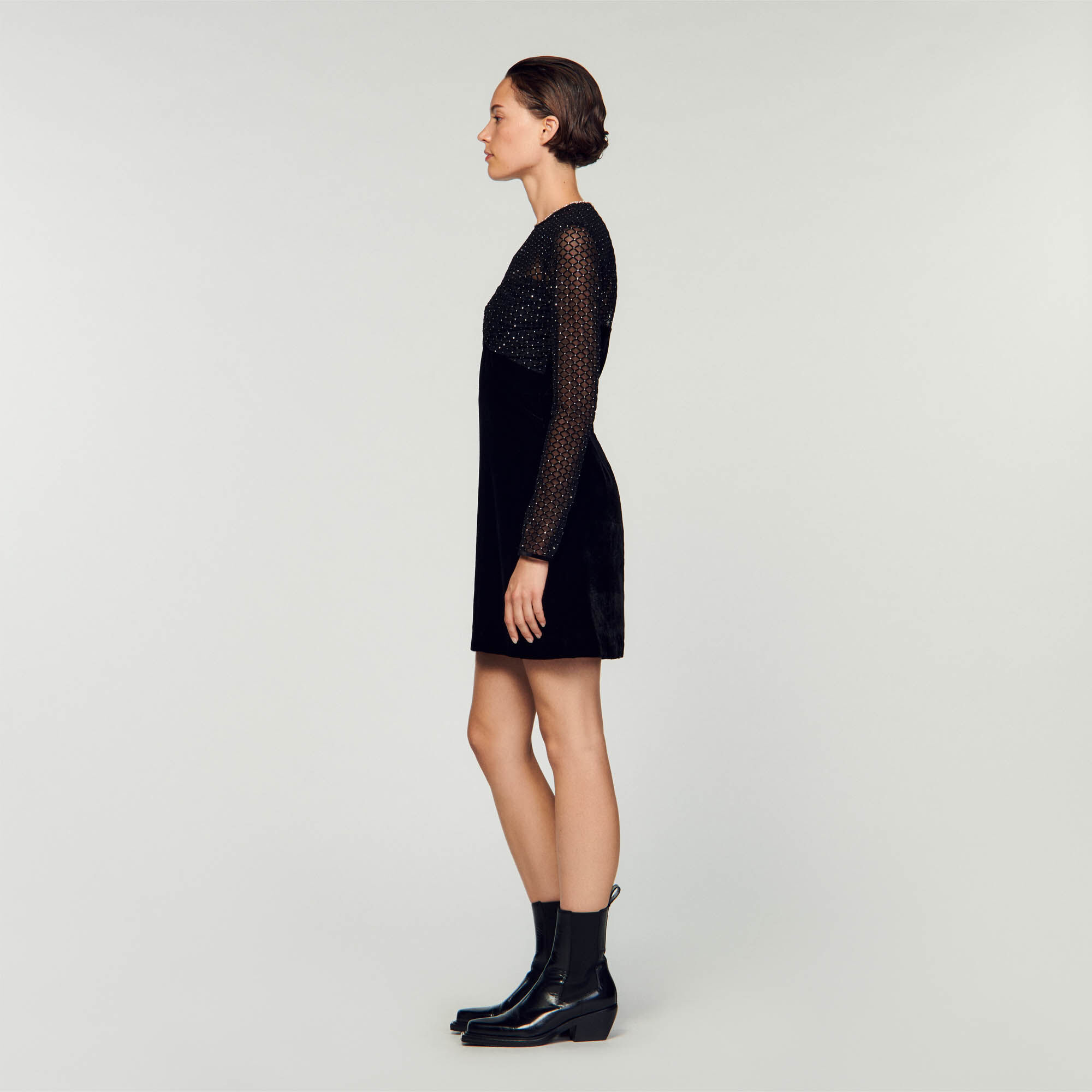 Sandro clearance velvet dress