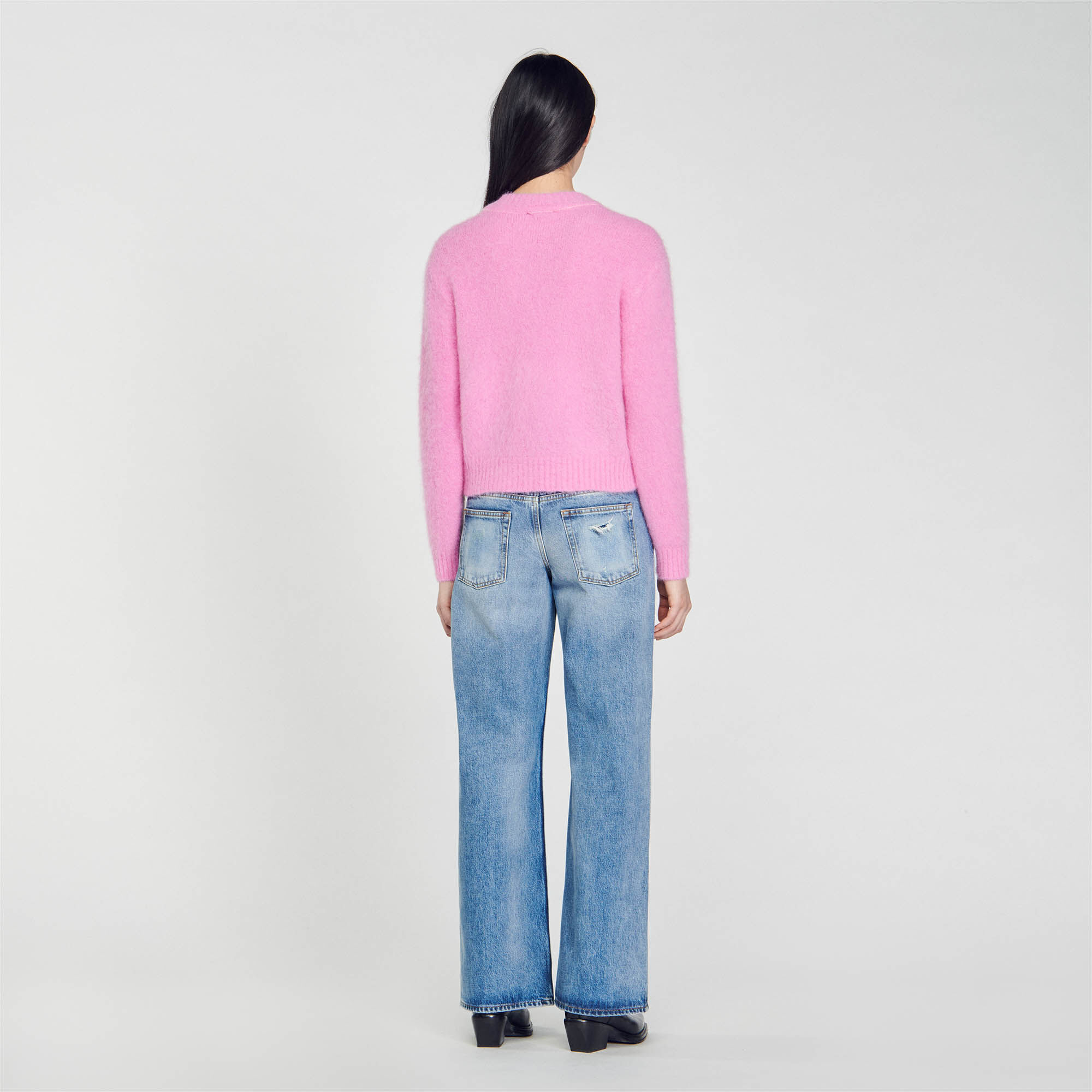 Sandro pink sales sweater