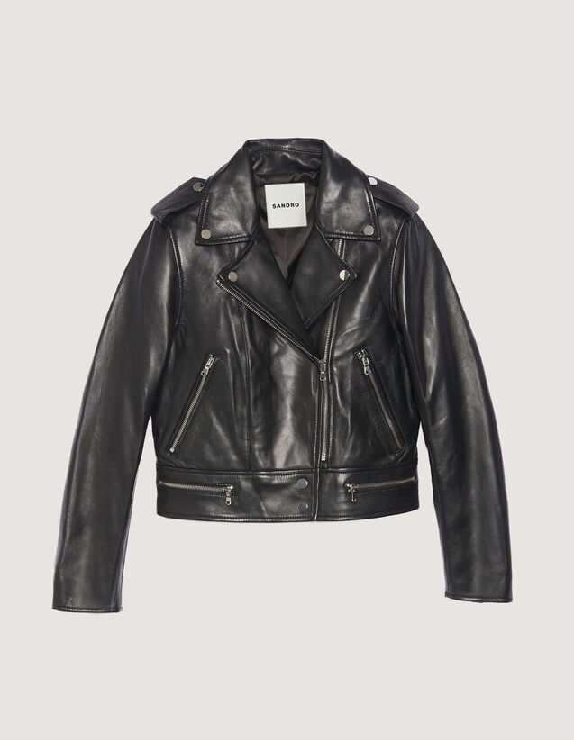 Sandro Leather jacket Login to add to Wish list. 1