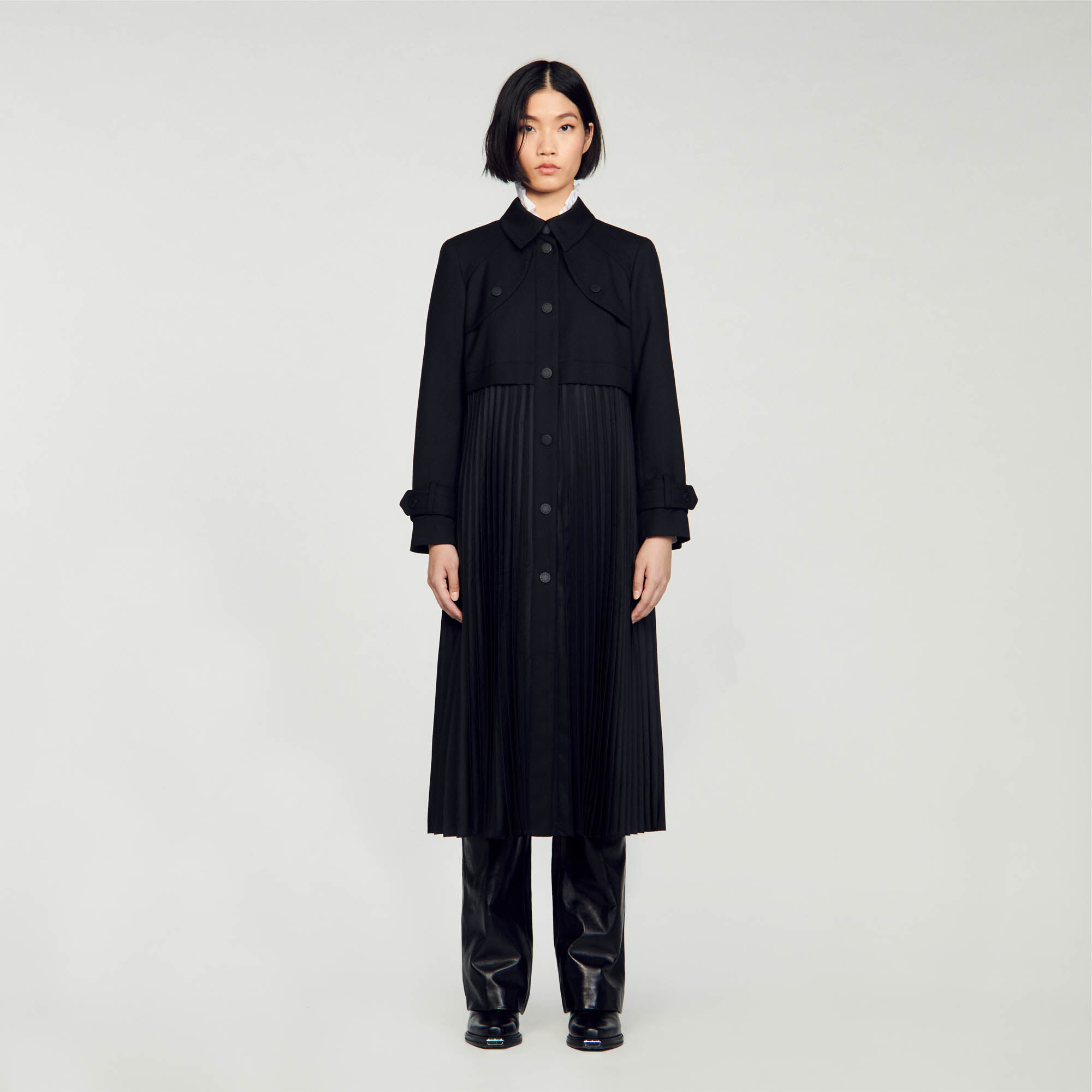 Trench shop plissé sandro