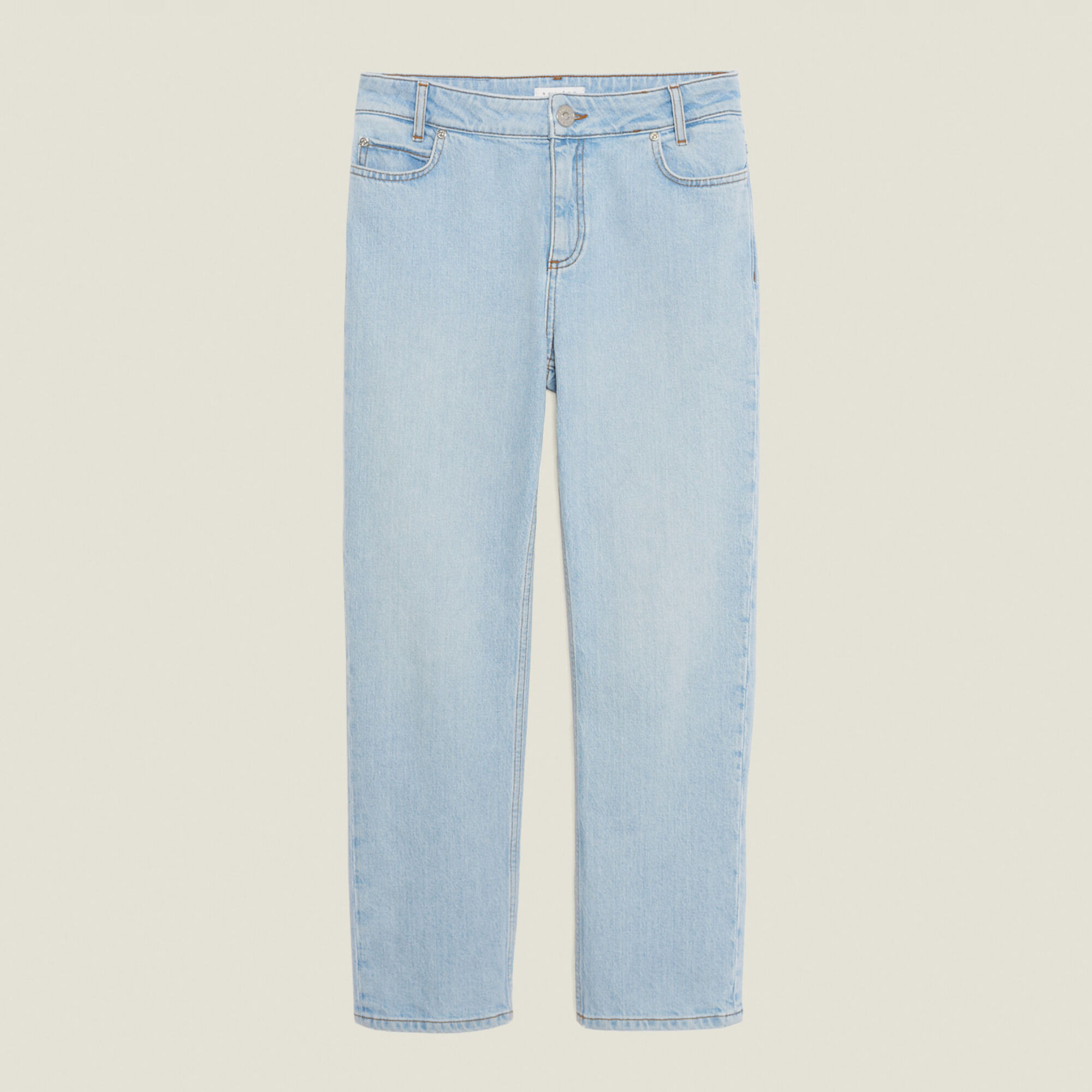Stretch jeans with pockets clearance