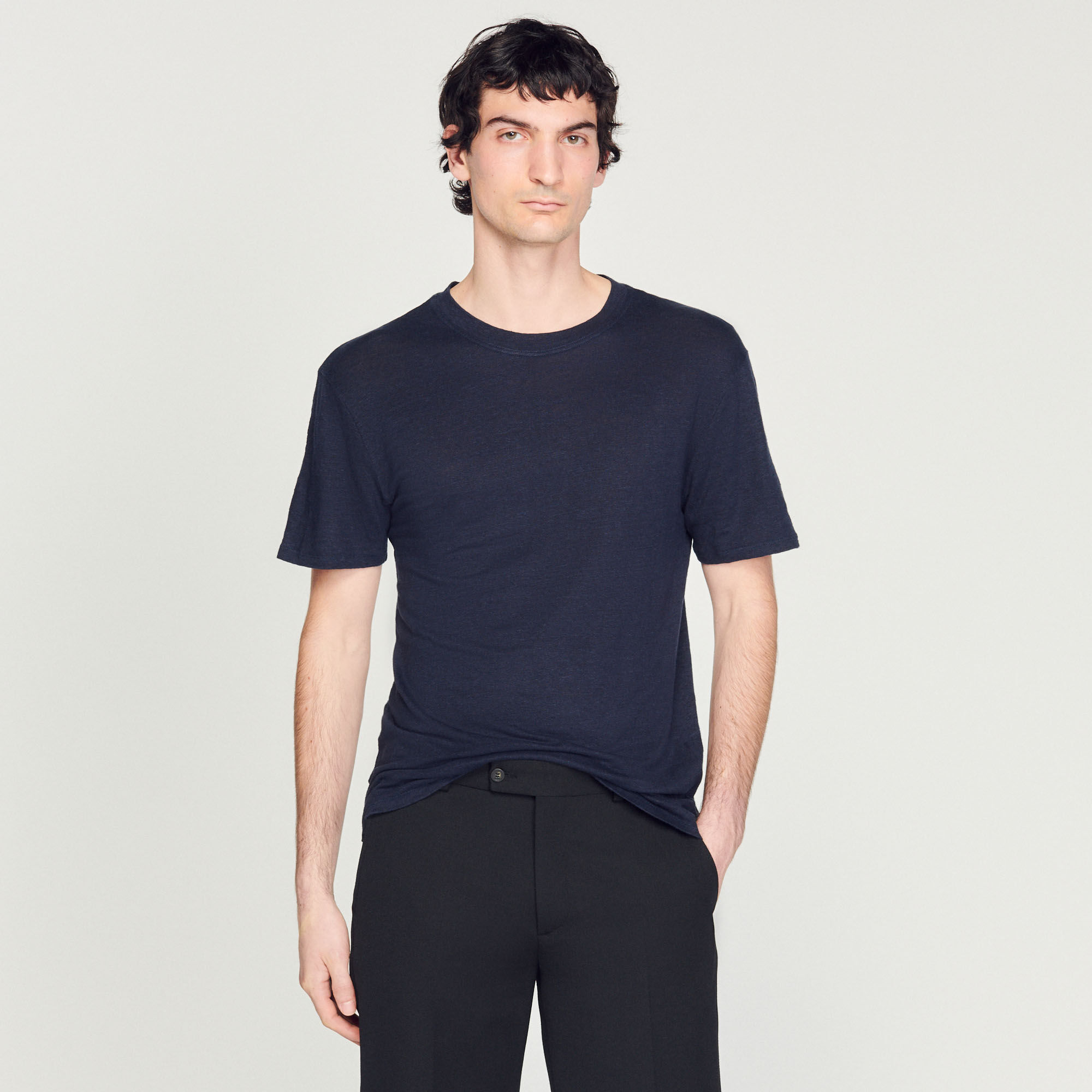 Clash Linen T shirt T shirts Polos Sandro Paris