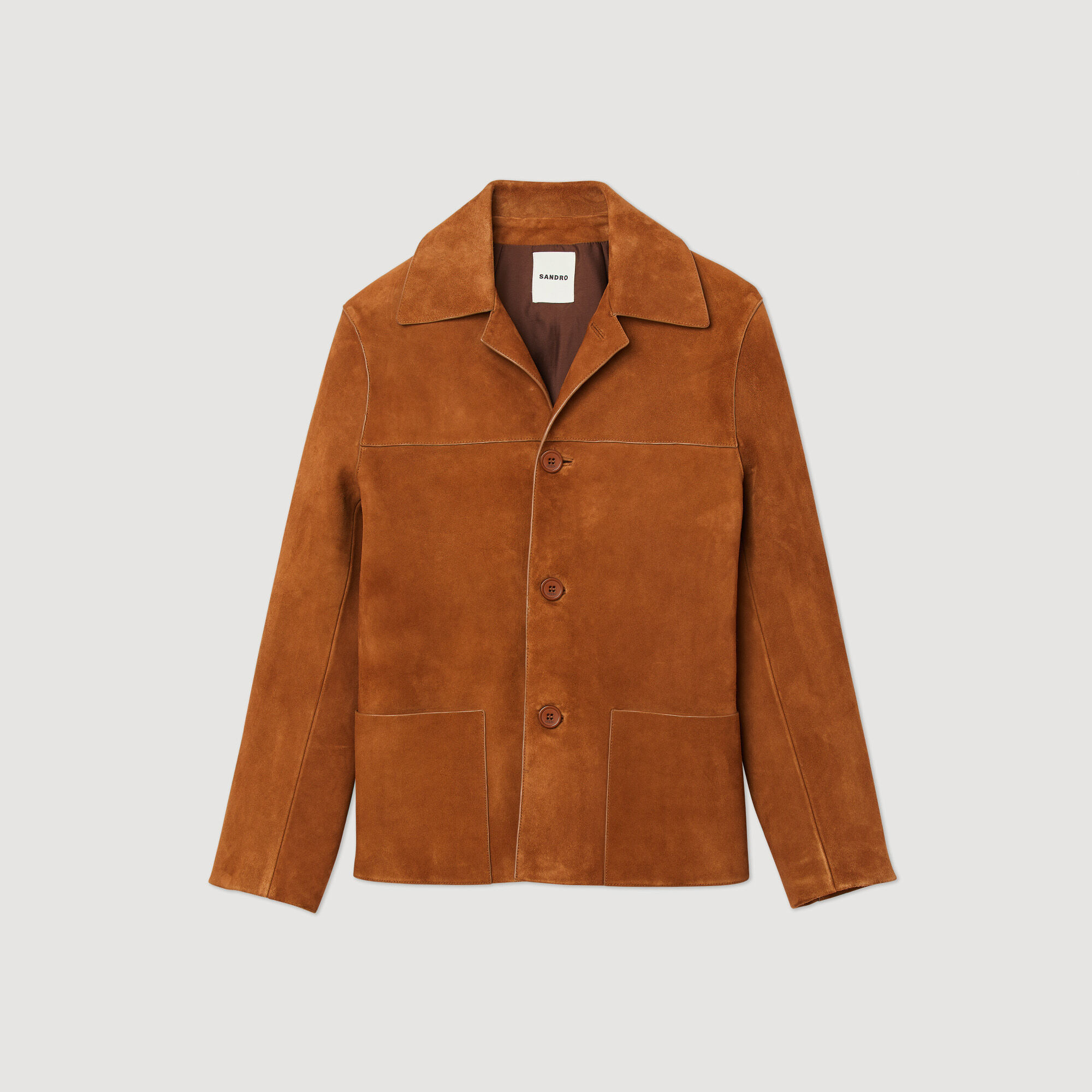 Sandro suede jacket top mens