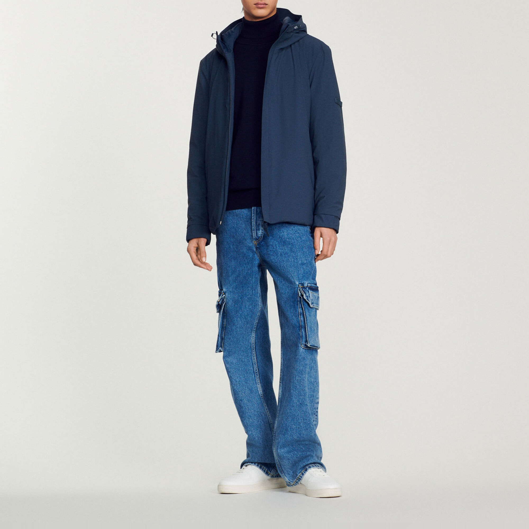 Sandro technical padded jacket top