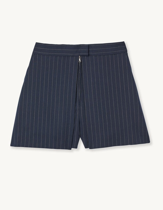 Striped tailored shorts - Pants & Shorts | Sandro Paris
