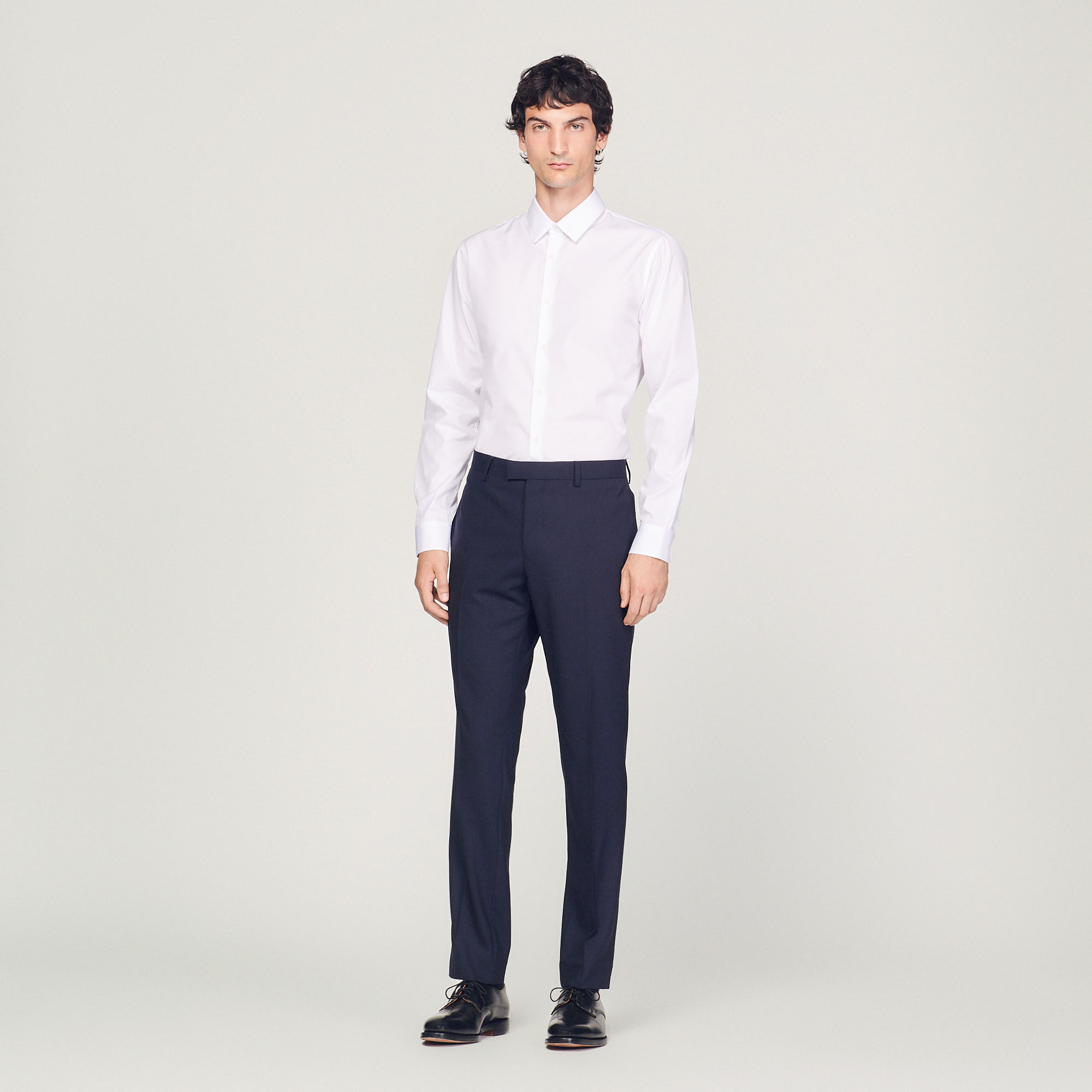 Classic wool suit pants
