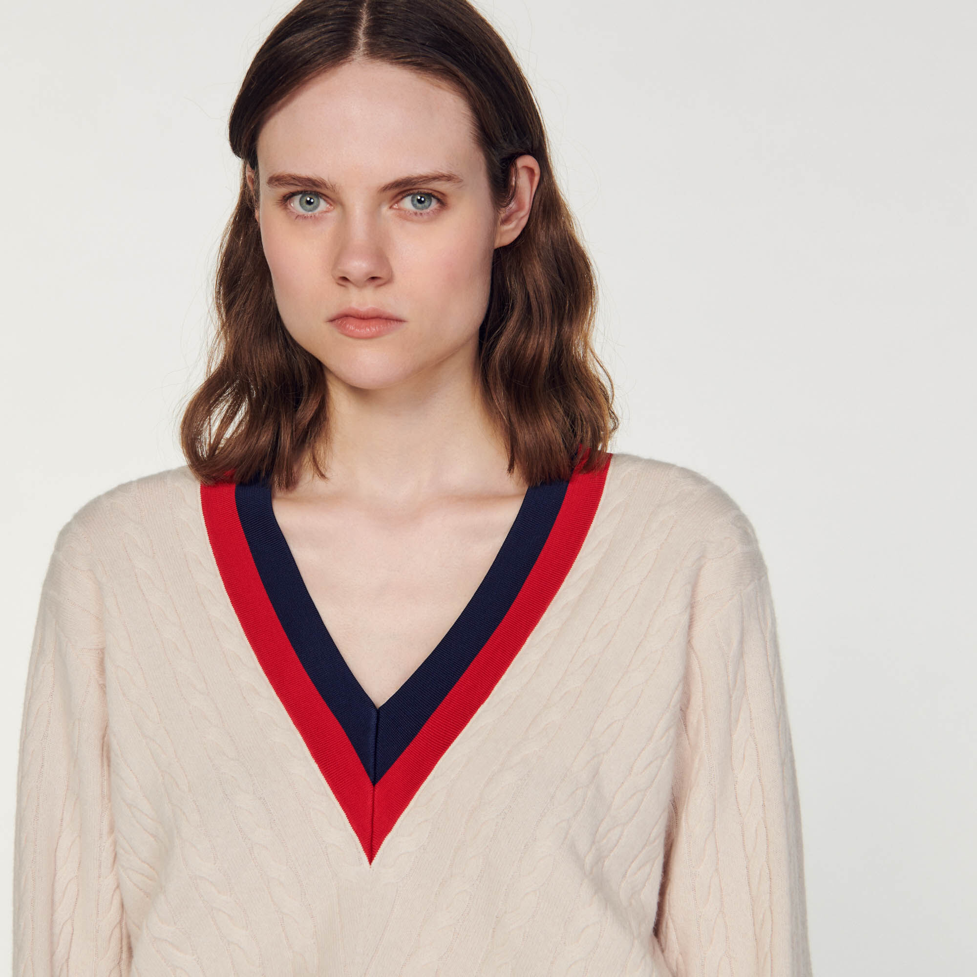 Kale Cable knit sweater Sweaters Cardigans Sandro Paris