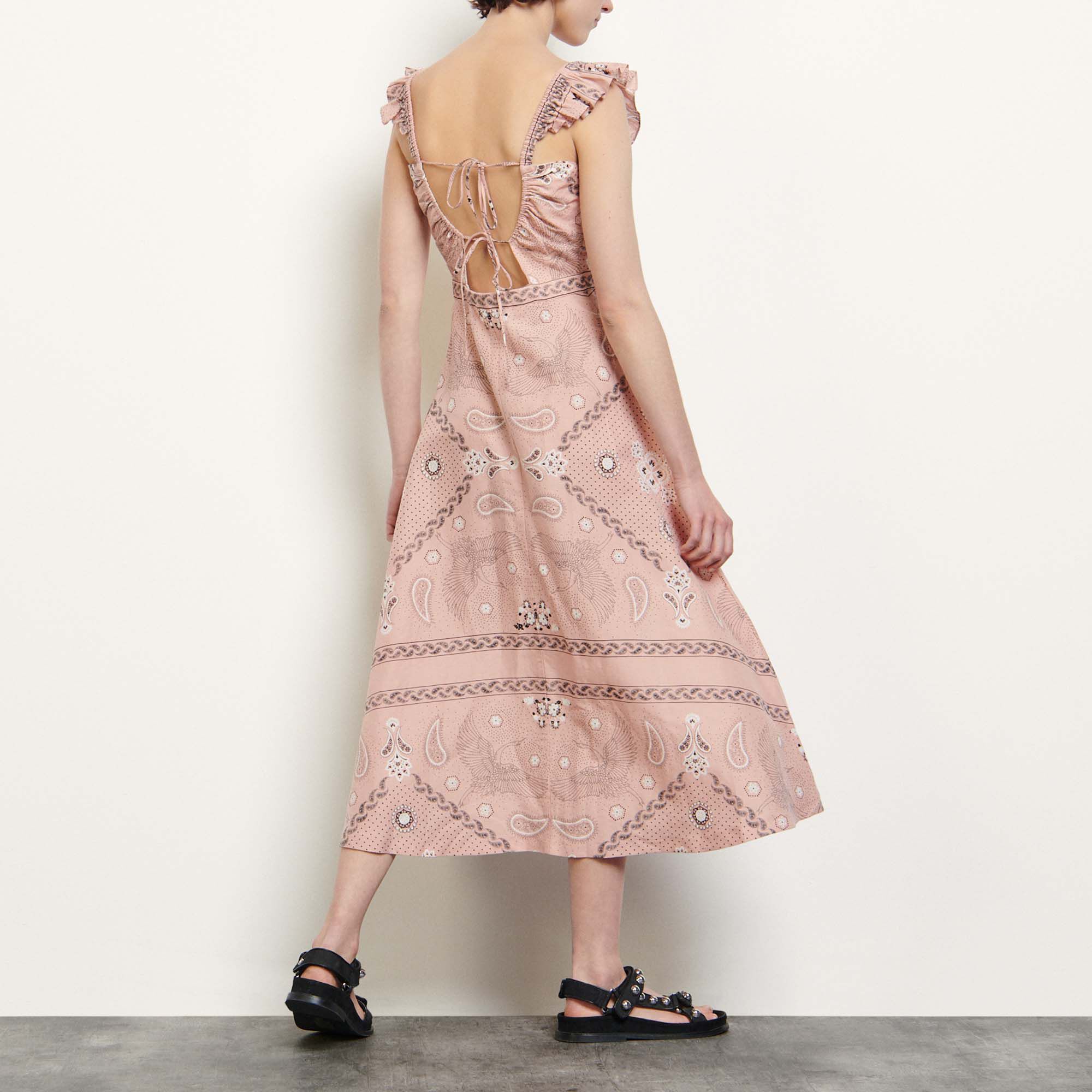 sandro pink dress