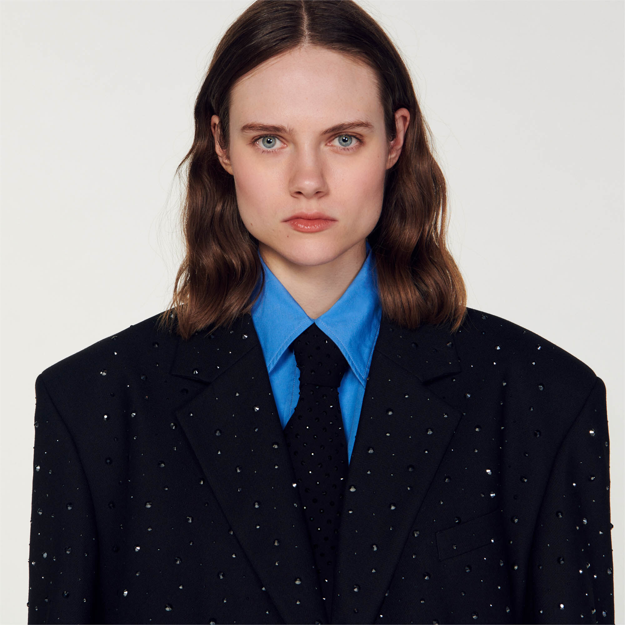 Sandro black blazer online