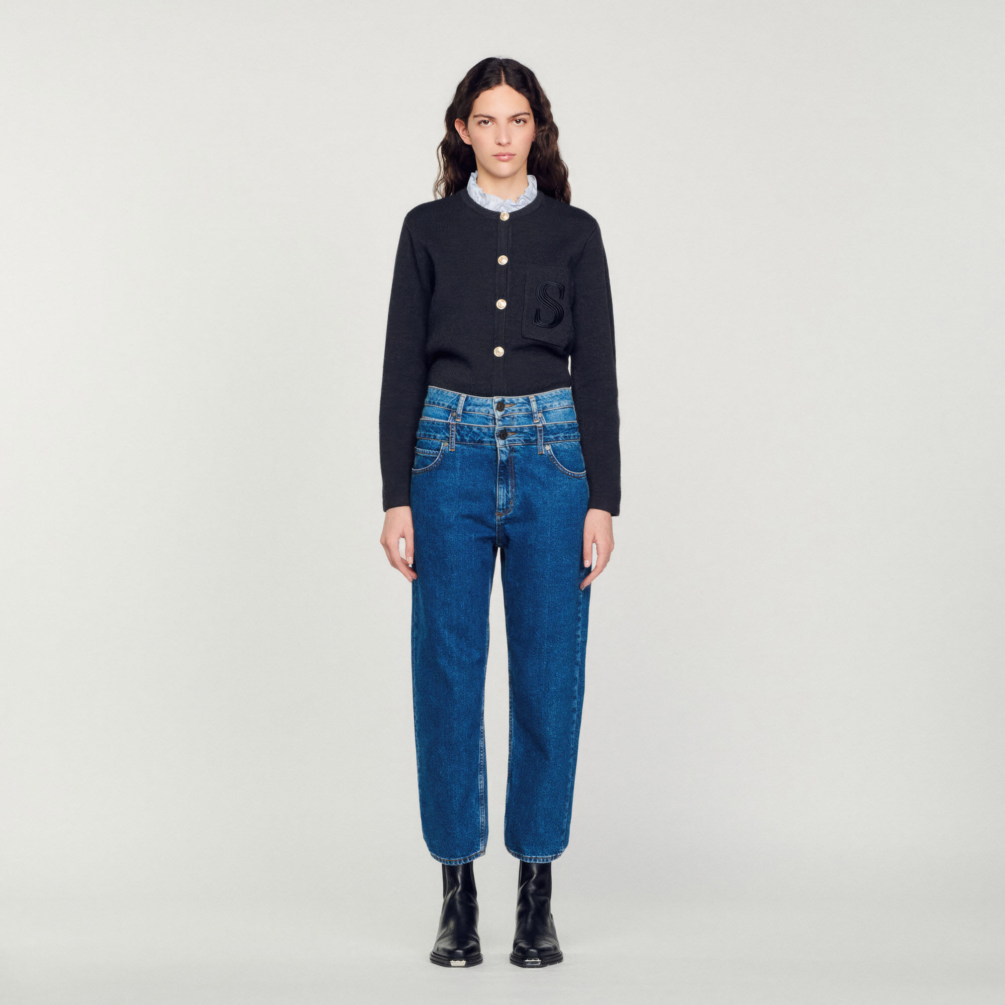 Jean mom sandro clearance