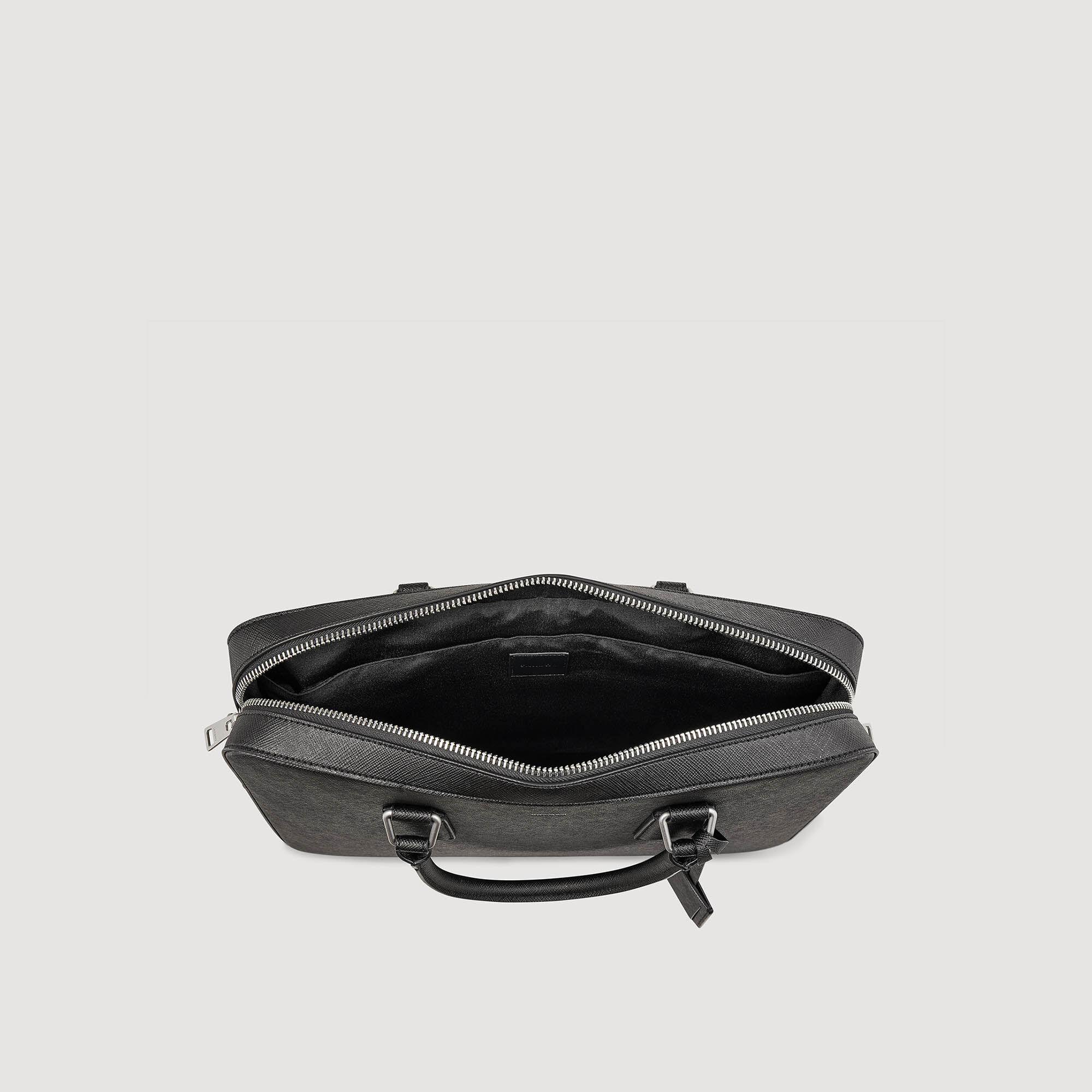 Saffiano leather store laptop bag