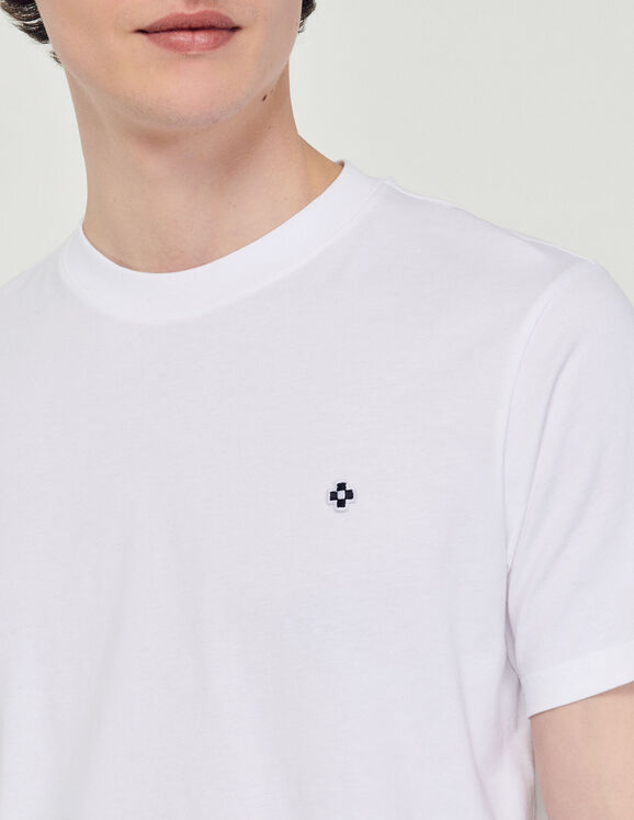 Tee T-shirt with Square Cross patch - T-shirts & Polos | Sandro Paris