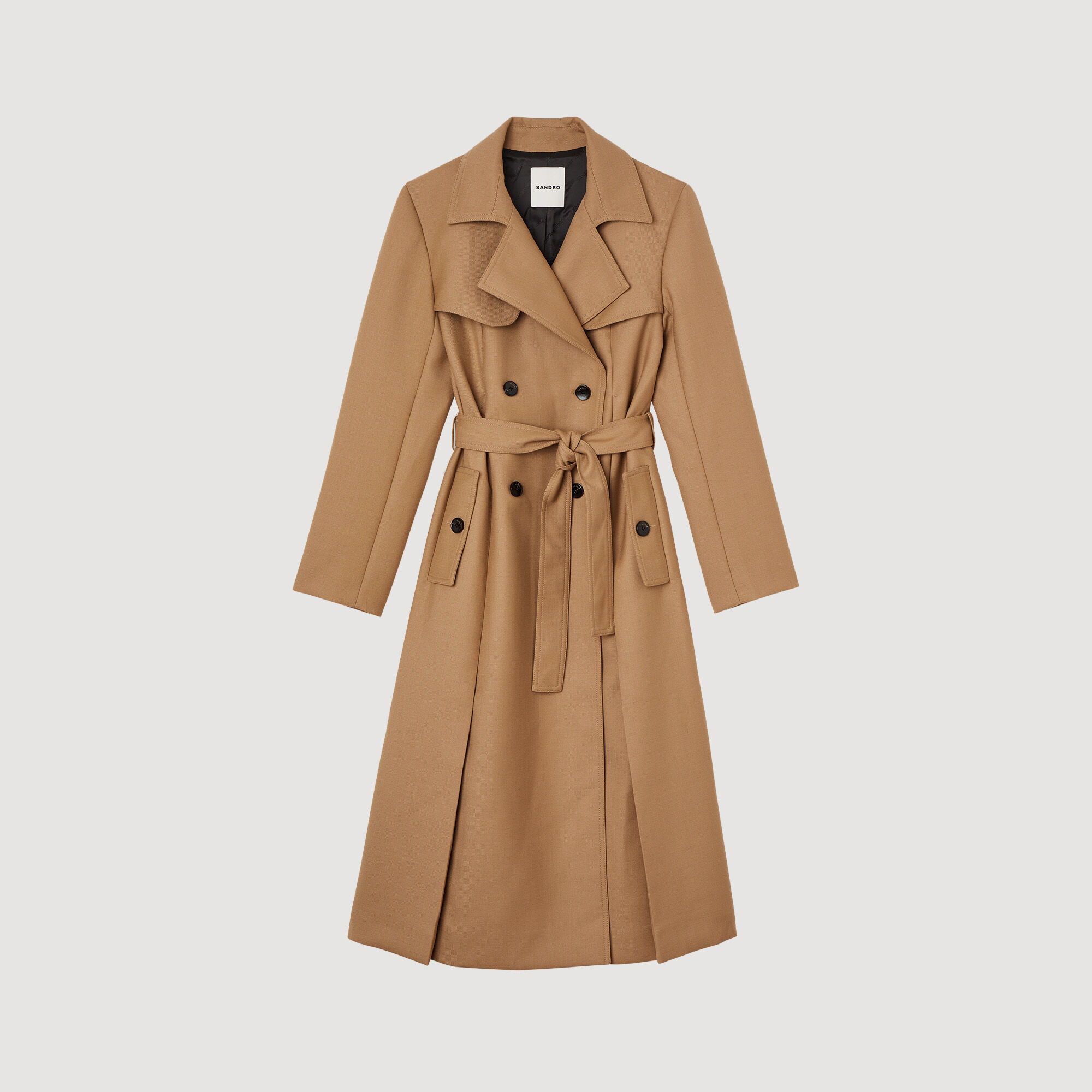 Corentin Long trench style coat Coats Sandro Paris