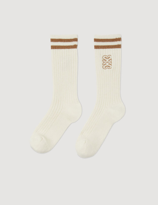 Multi S socks Ecru US_Womens