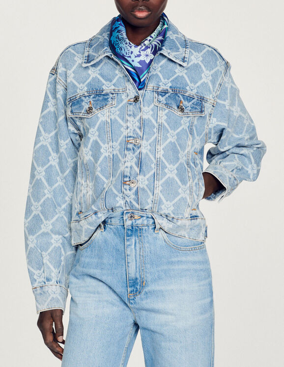 Sandro Women's Denim Jacket - Blue Jean - Size 4