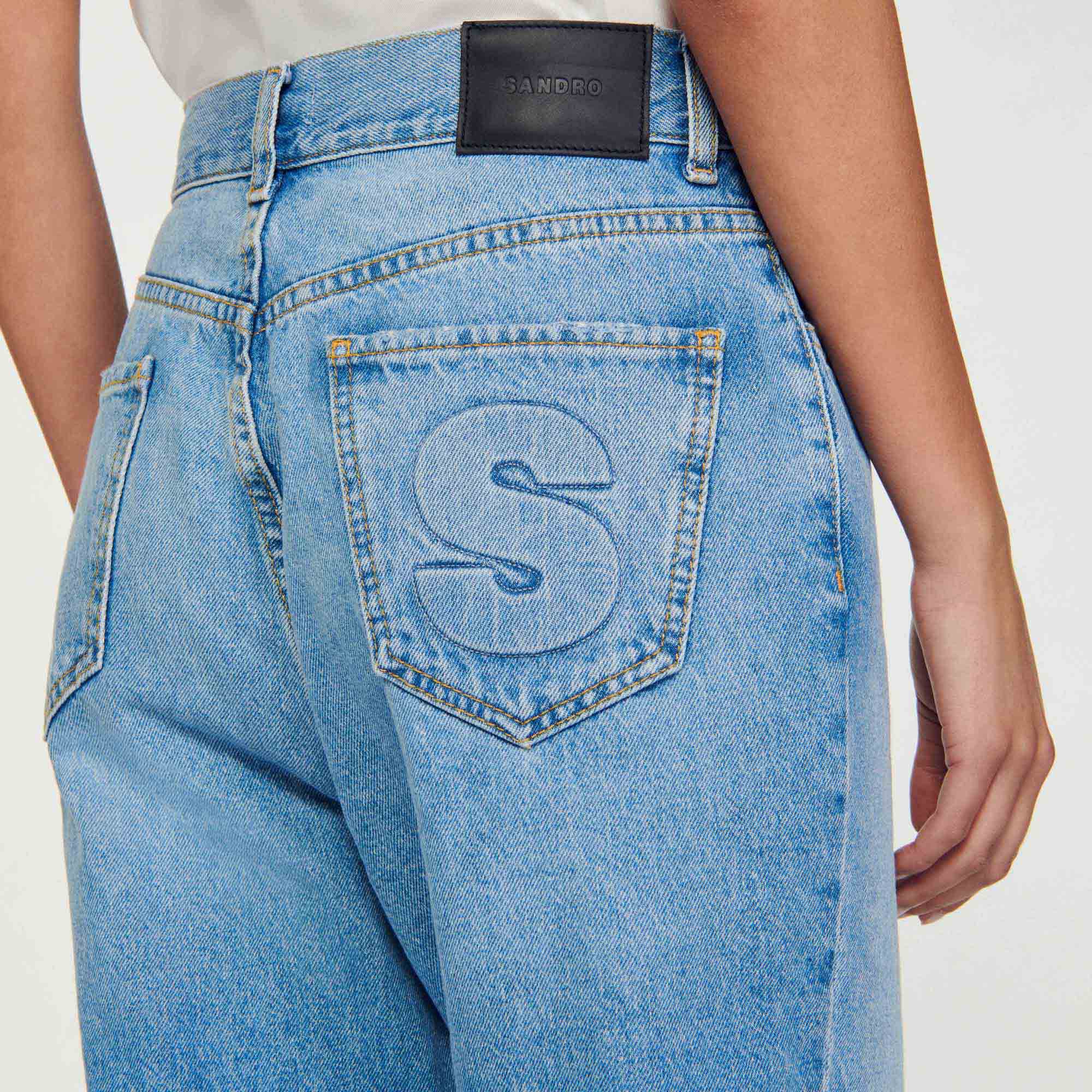 Bibi Low rise straight leg jeans Jeans Sandro Paris