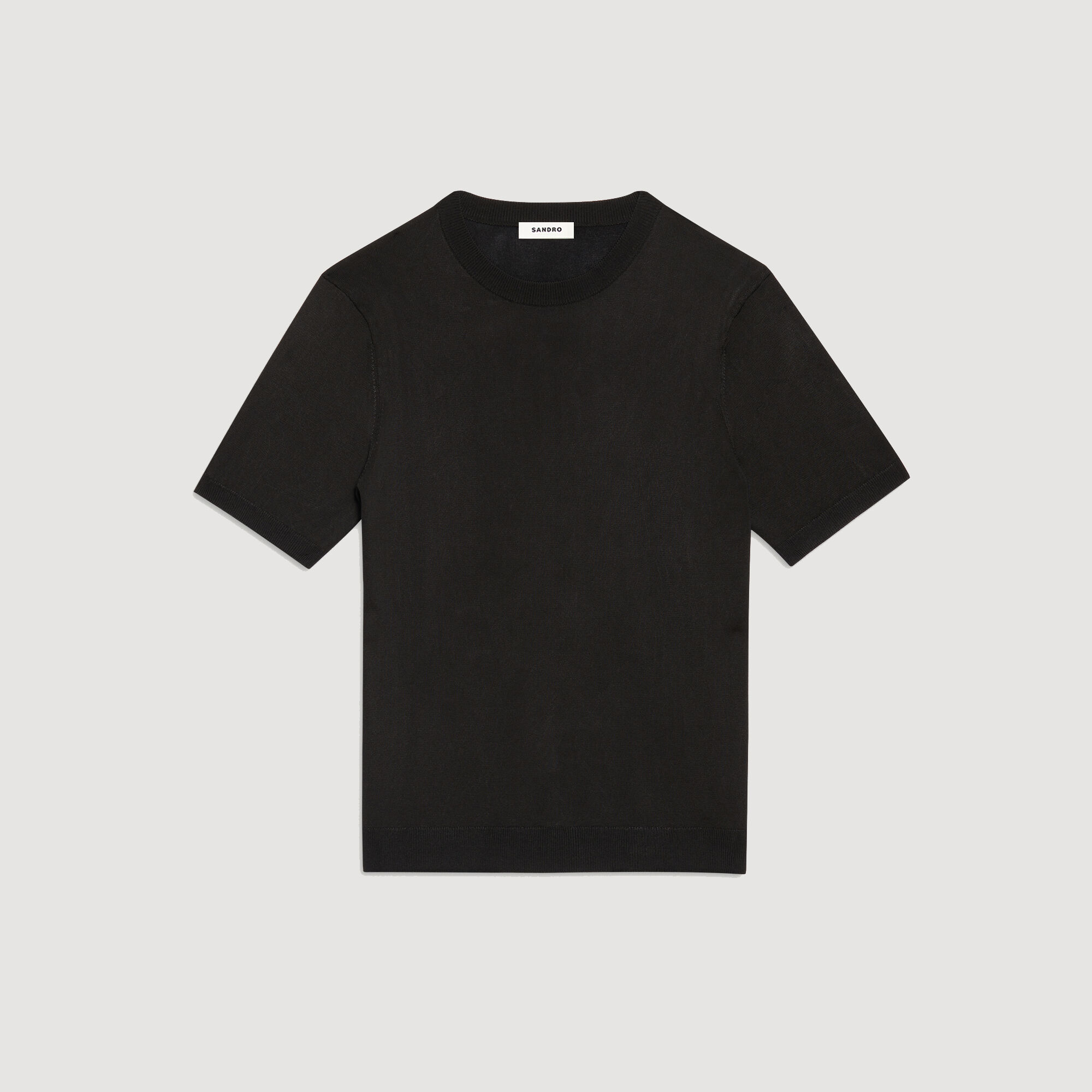 Tee Knitted T-shirt - Sweaters | Sandro Paris