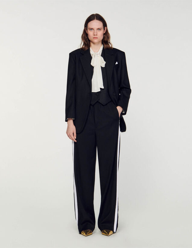 Pinstripe jacket Black / Grey US_Womens