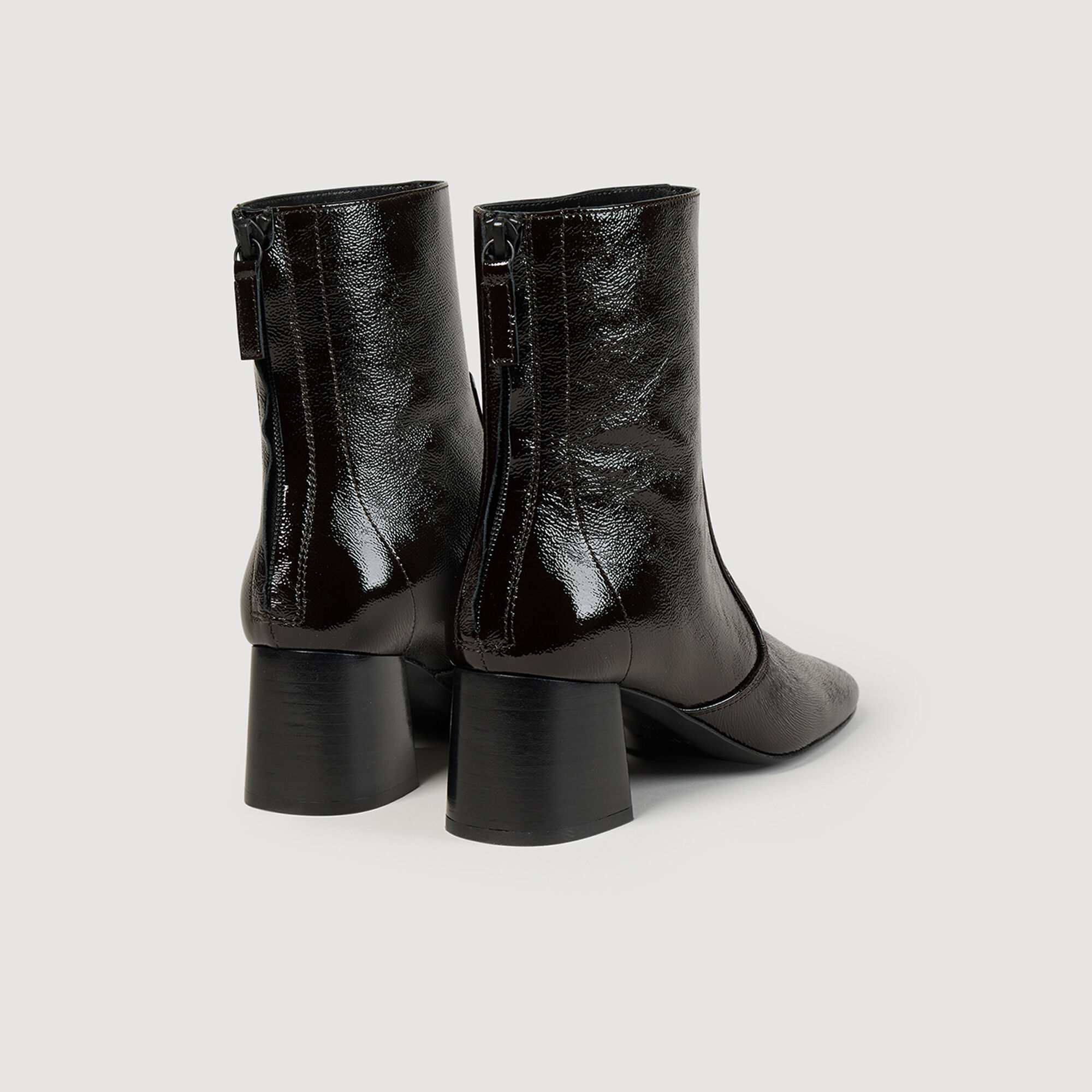 Sandro leather new arrivals ankle boot