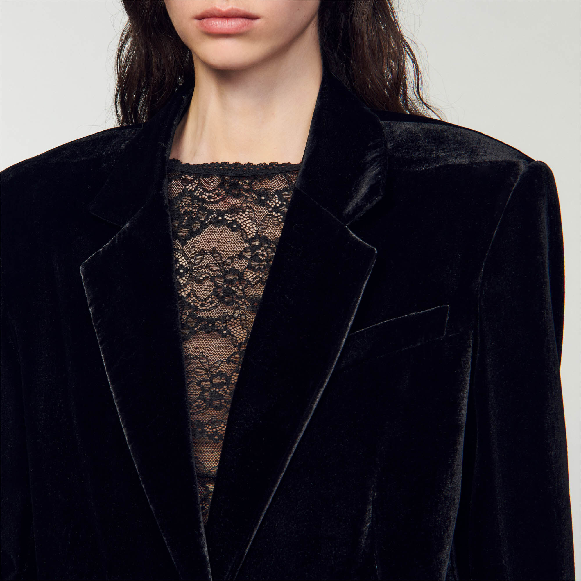 Lev Velvet suit jacket Jackets Blazers Sandro Paris