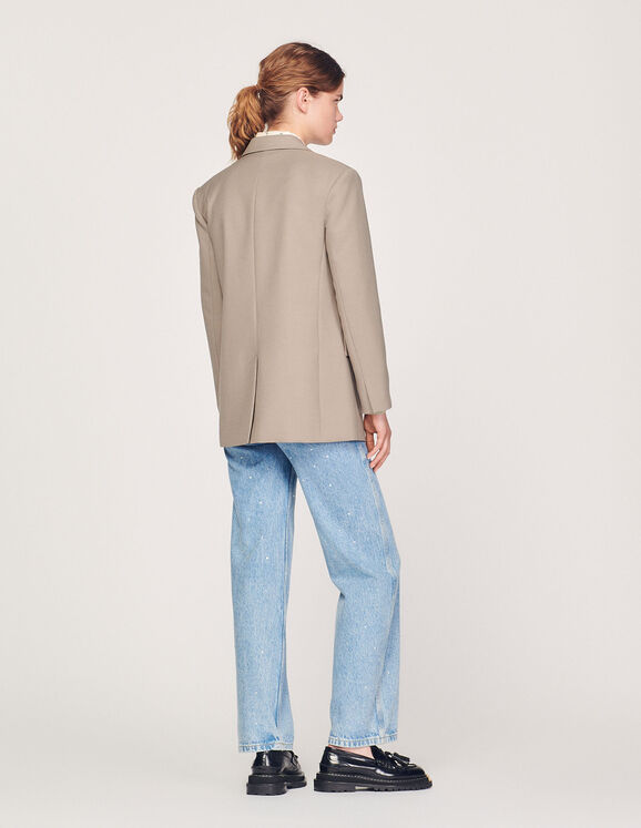 Tailored jacket with pockets - Jackets & Blazers | Sandro Paris
