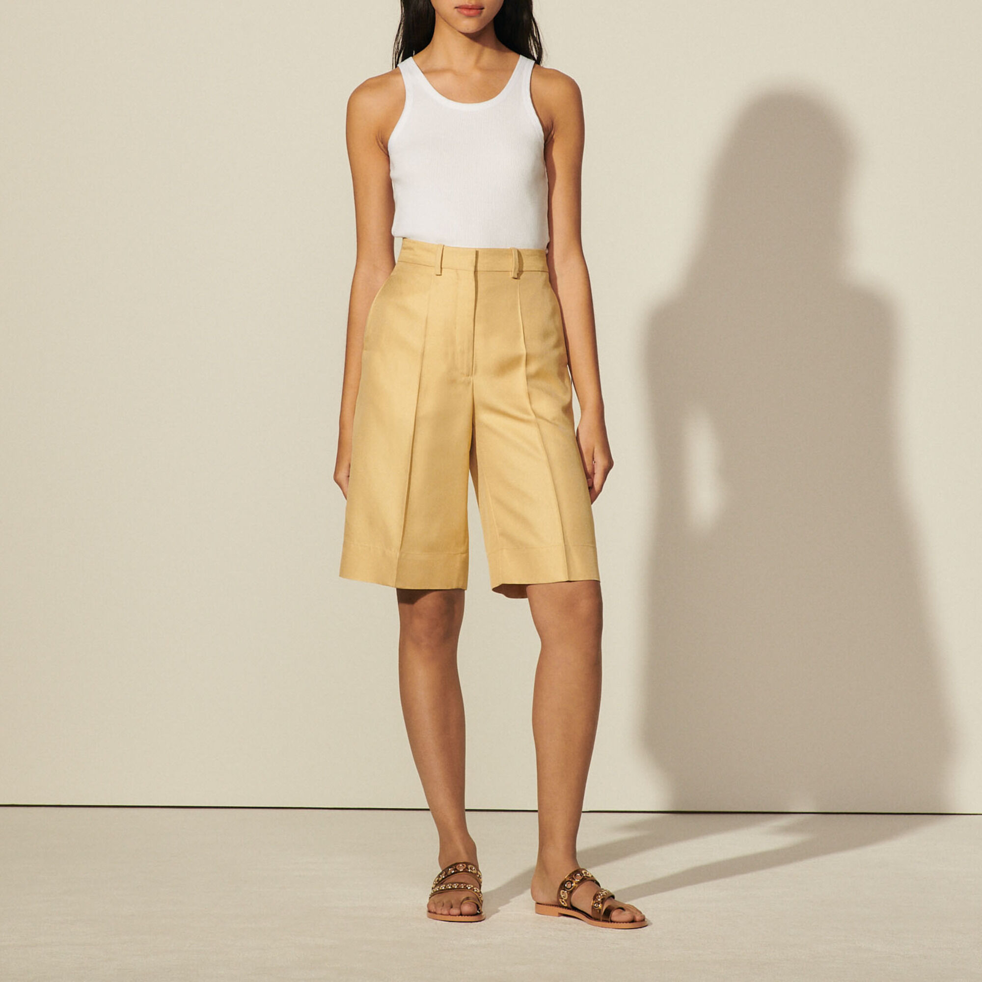 Bermuda shorts high waist