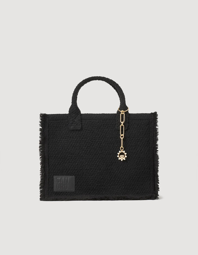 Sandro Mens Noir / Gris Log-print Coated-Canvas Belt Bag 1 Size