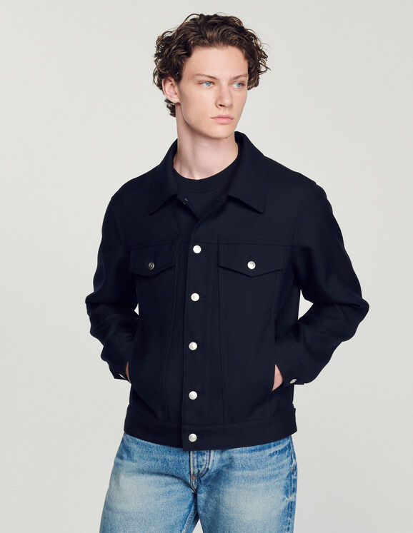 Wool jacket - Jackets | Sandro Paris