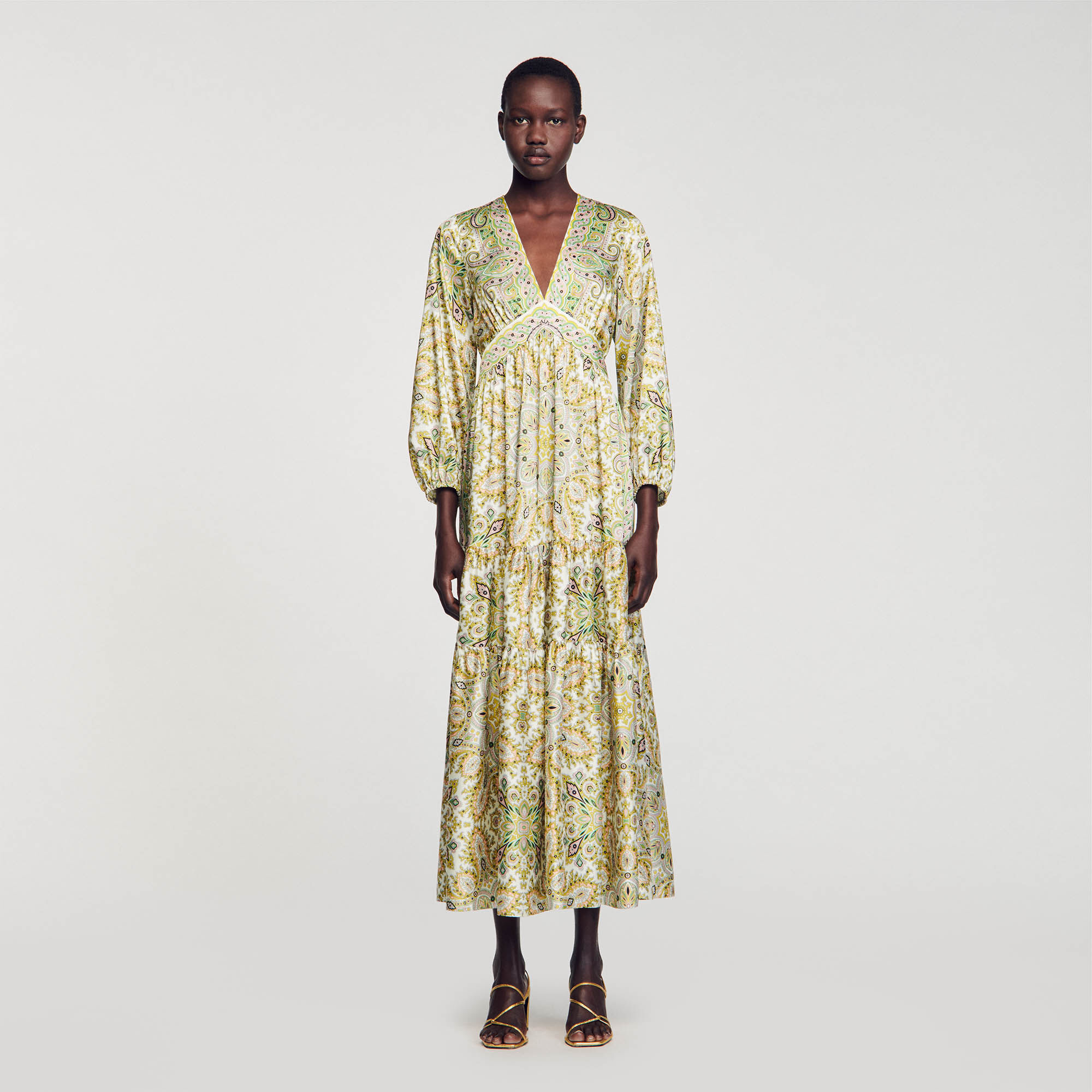 Sandro green dress online