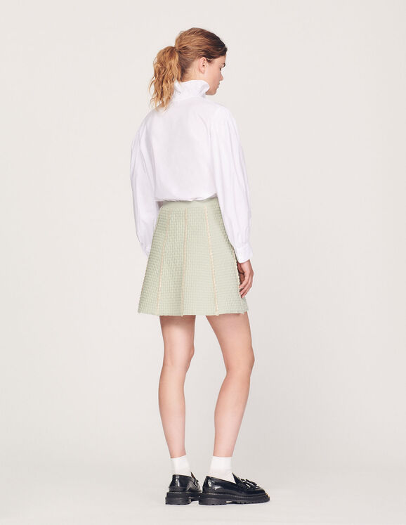 Short knitted skirt - Skirts | Sandro Paris