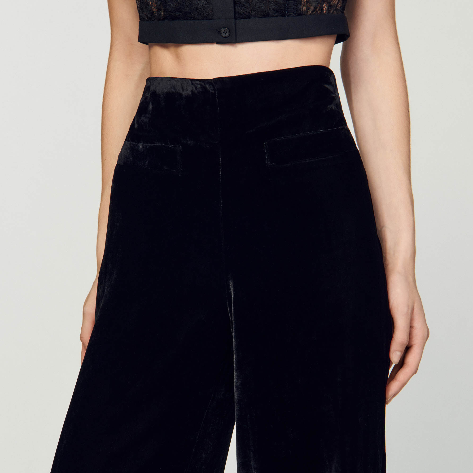 Velvet trousers for best sale women