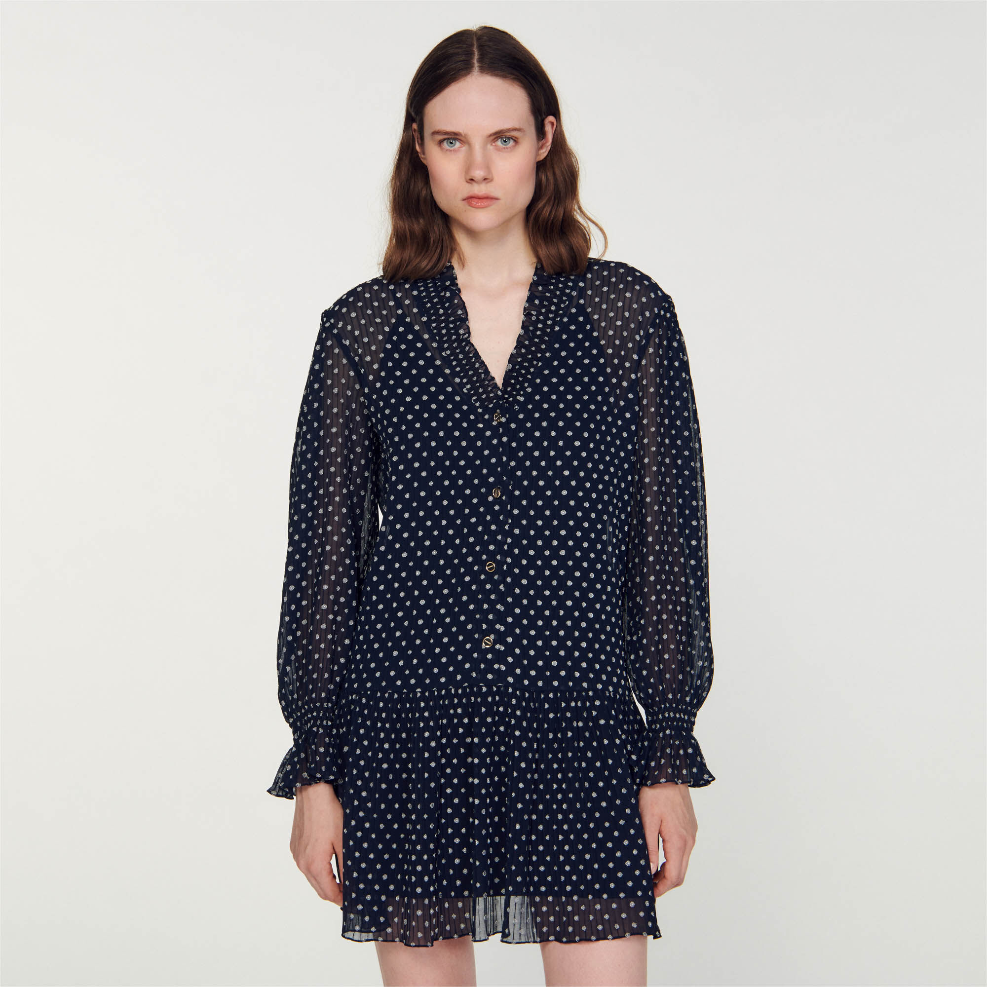 Sandro navy dress sale