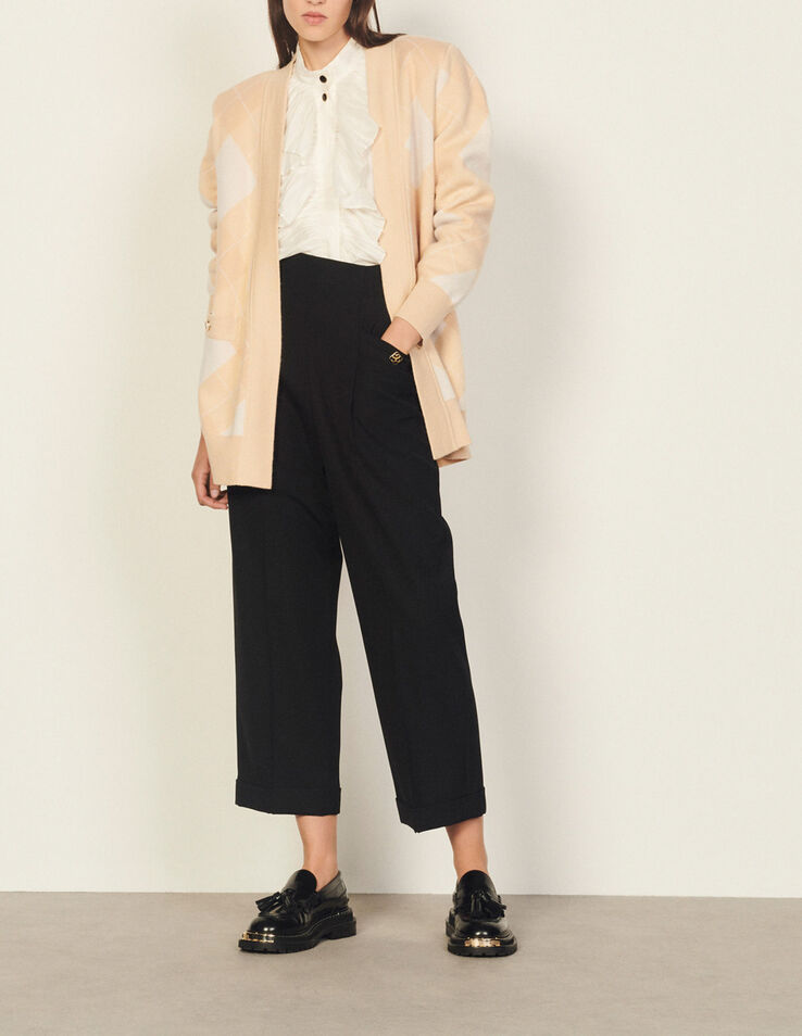 Sandro Short jacket-style coatigan Select a size and. 1 Sandro Short jacket-style coatigan Select a size and. 1