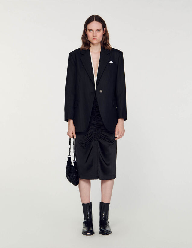 Oversized blazer Black / Grey US_Womens