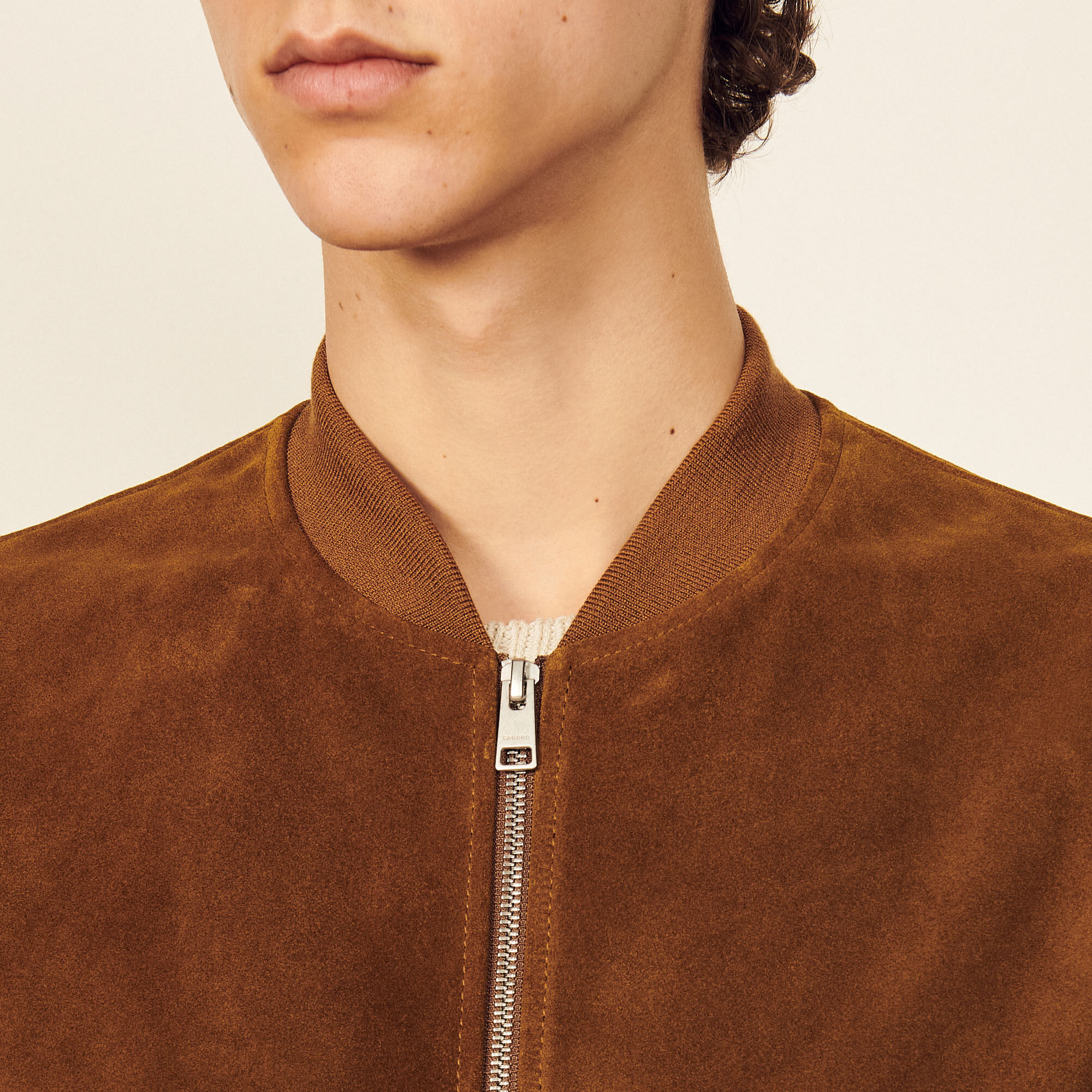 Sandro suede jacket mens discount