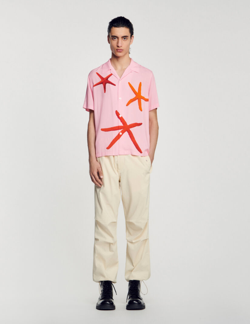 Sandro Starfish printed shirt