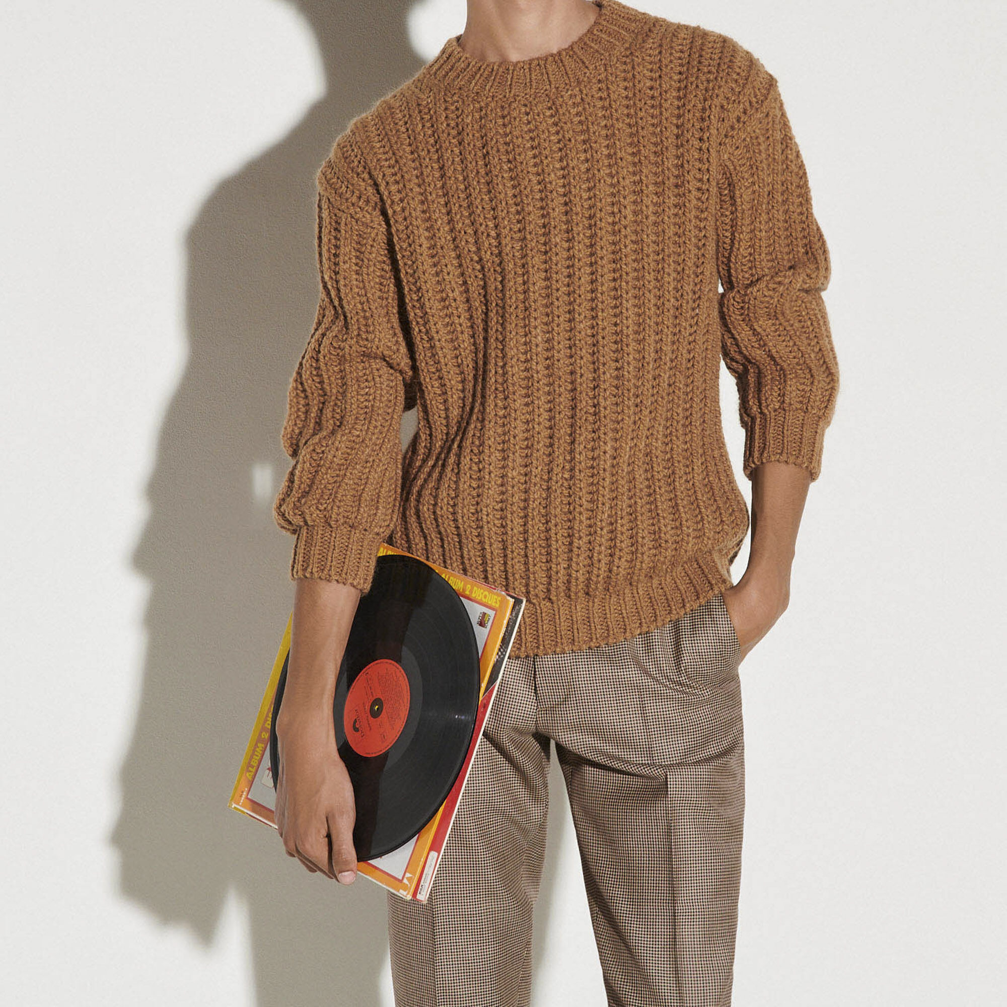 mens heavy knit sweater