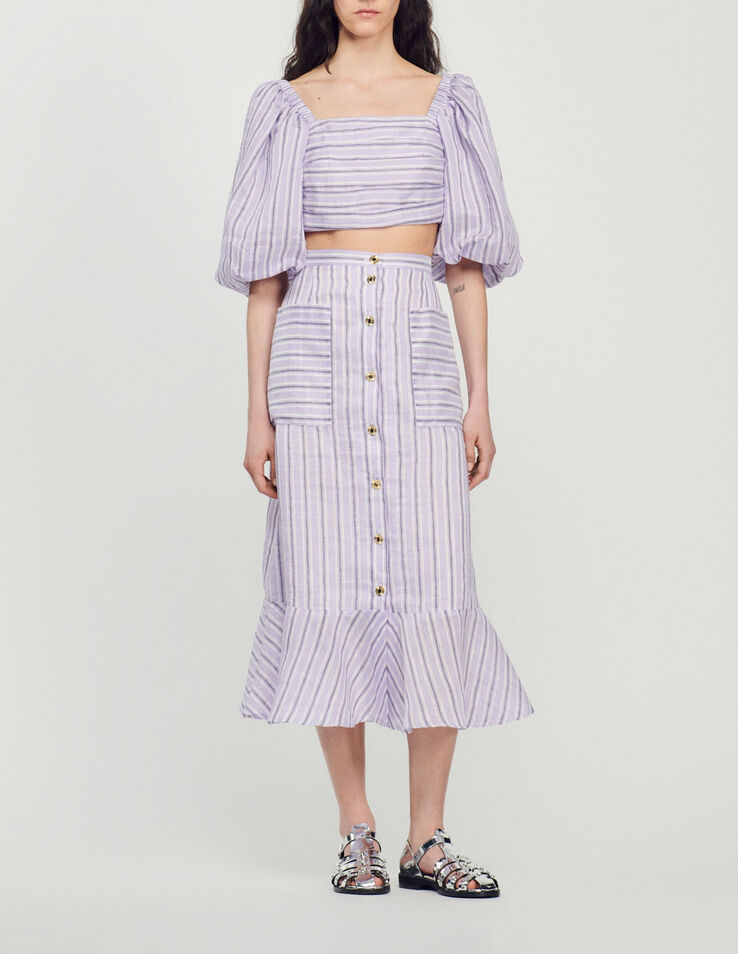 Sandro A-line striped skirt Login to add to Wish list. 1