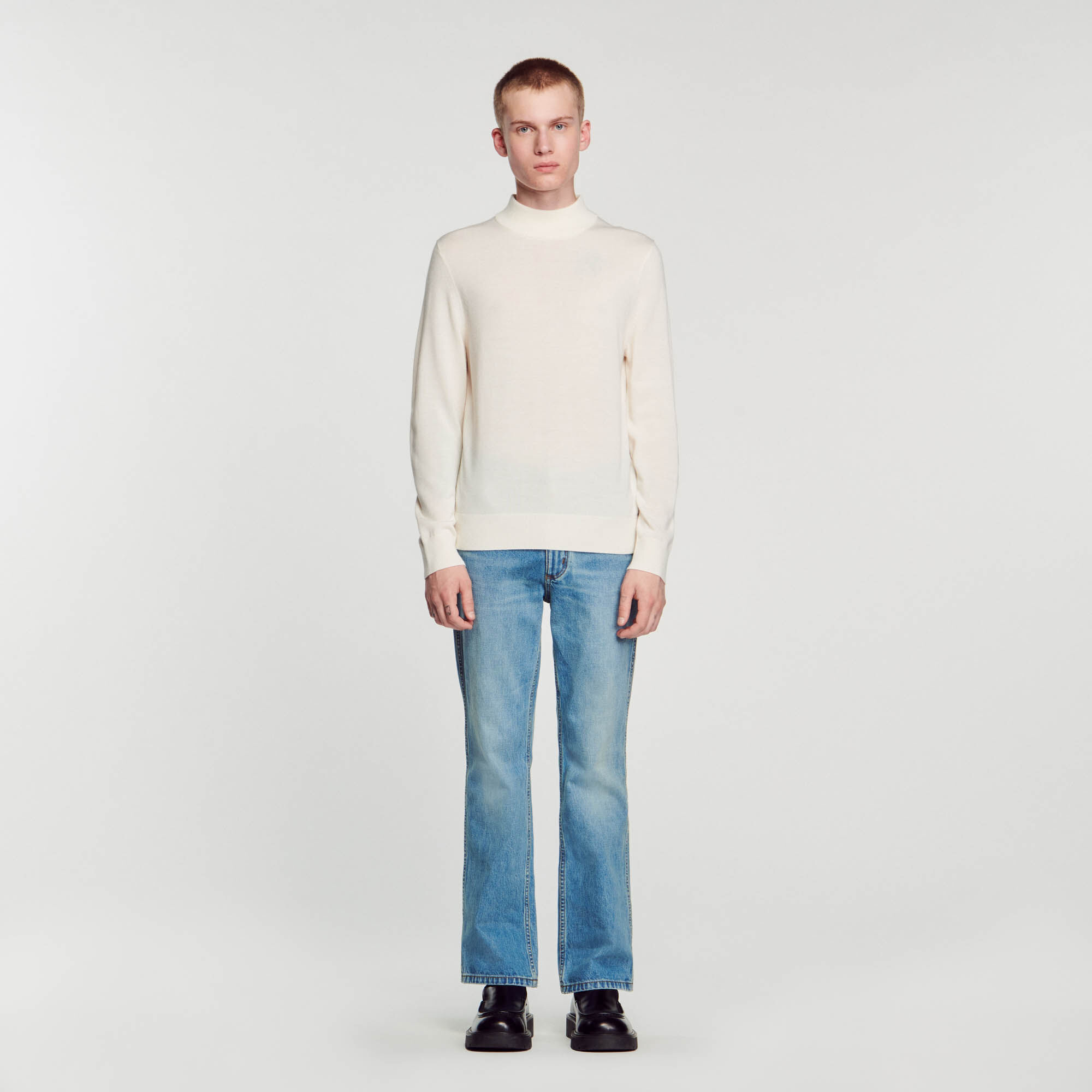 Ecru Wool sweater Sweaters Cardigans Sandro Paris
