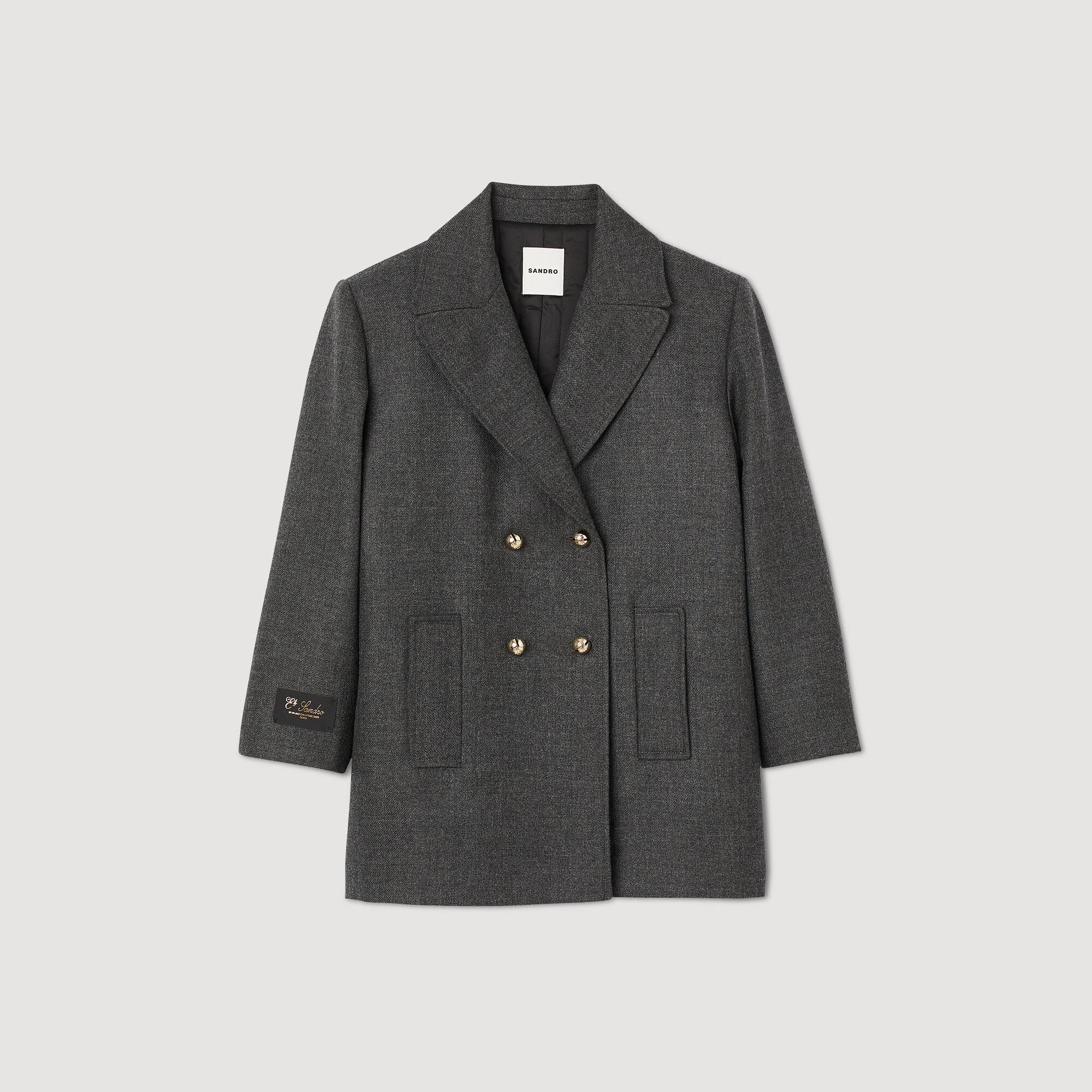 White wool on sale pea coat