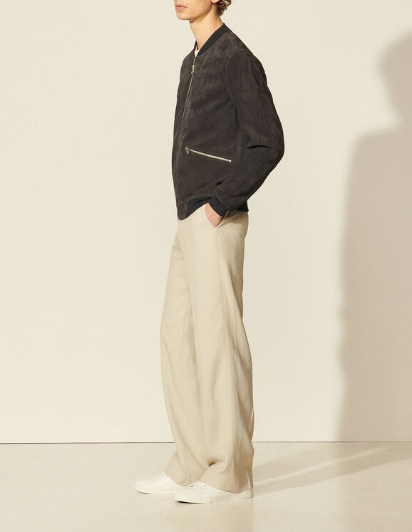 Leather jacket - Jackets | Sandro Paris