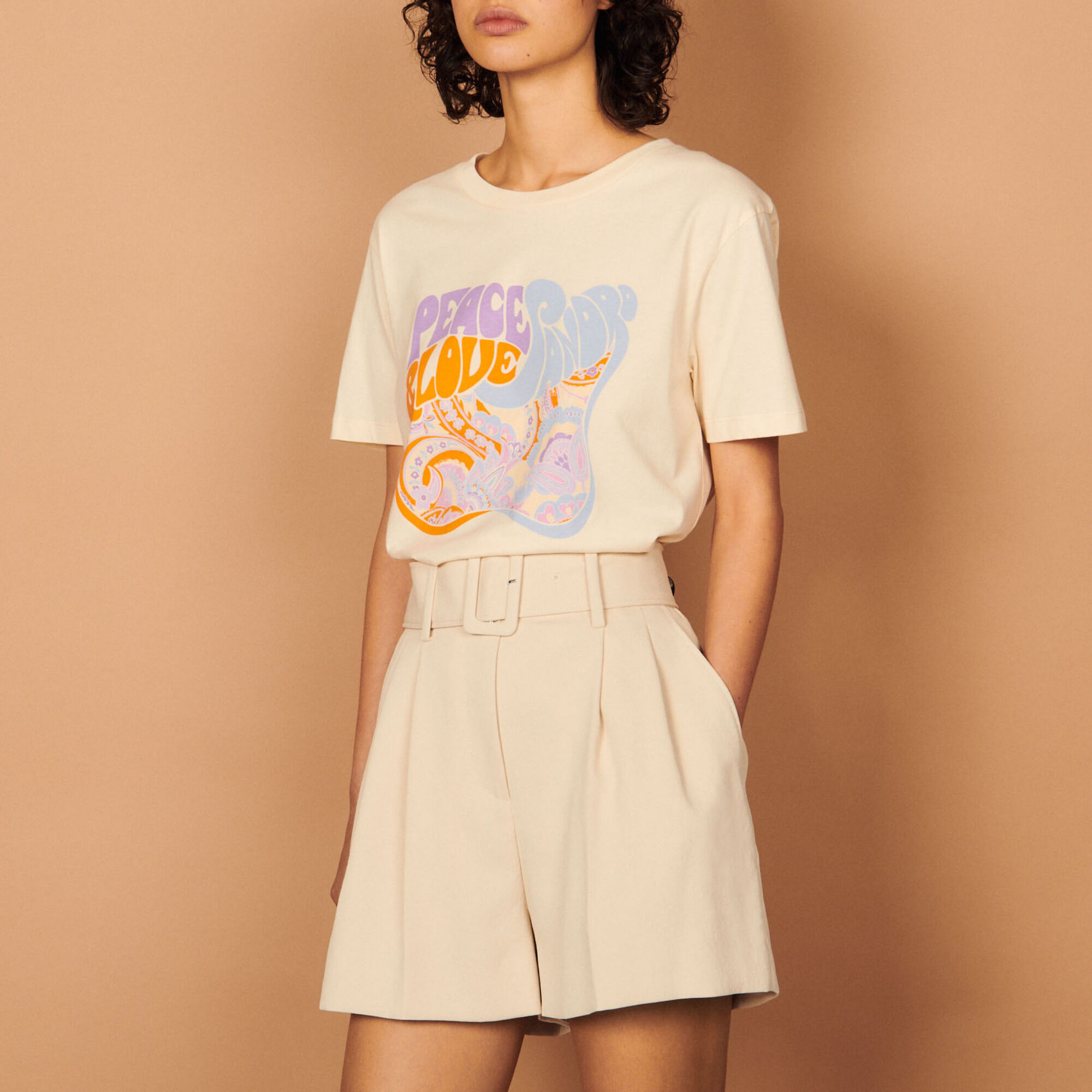 T shirt on sale sandro orange