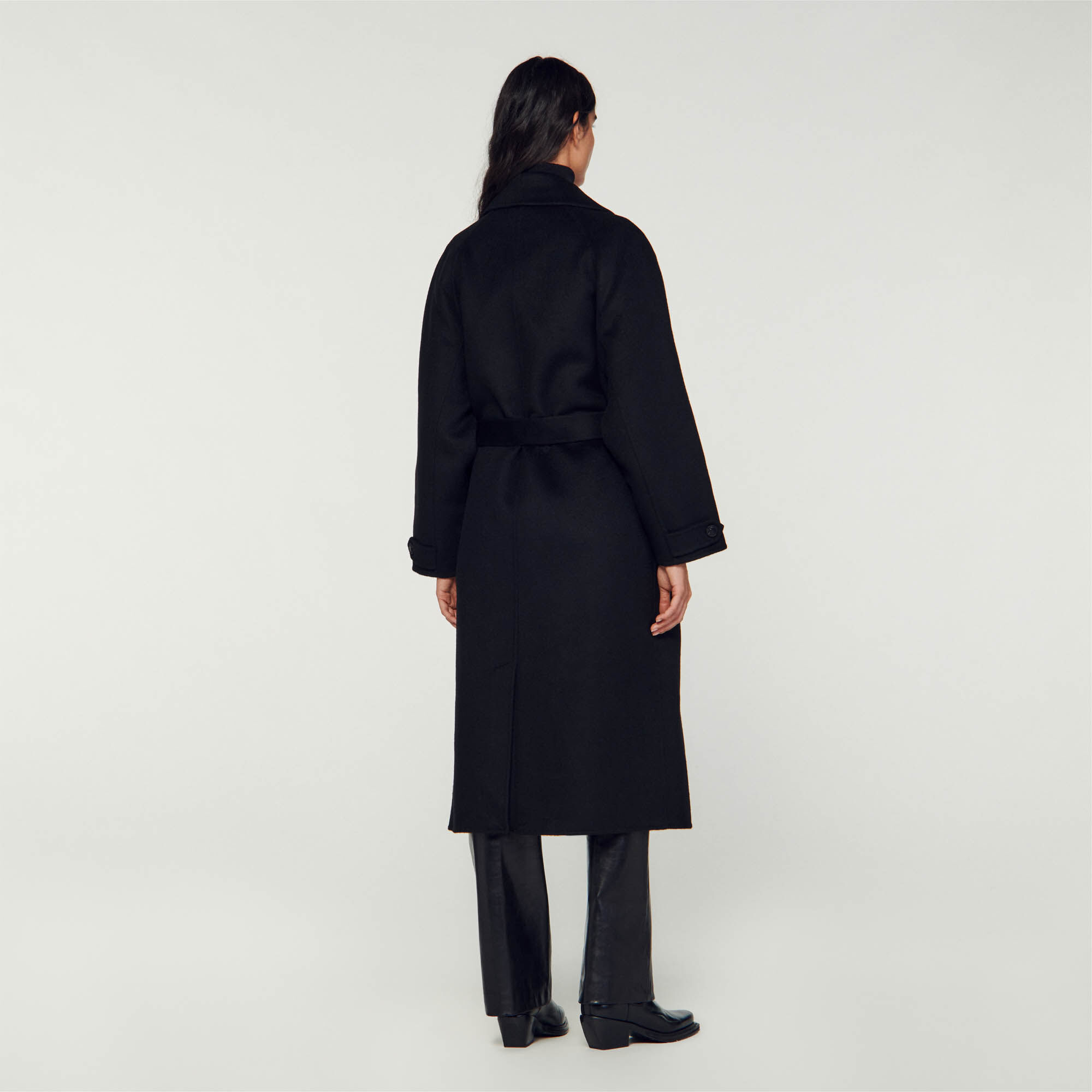 Sandro sale belted coat