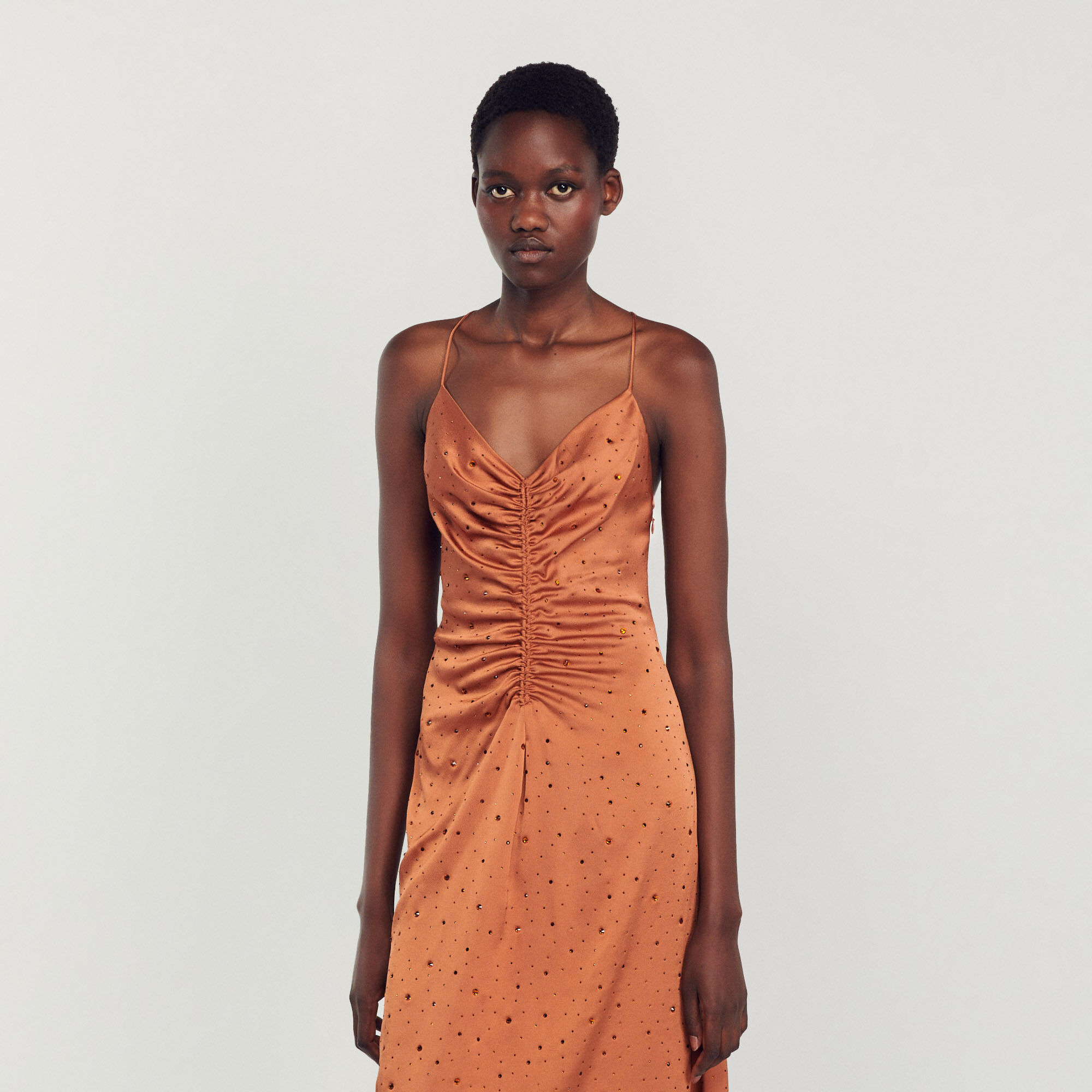 Strass Rhinestone dress Dresses Sandro Paris