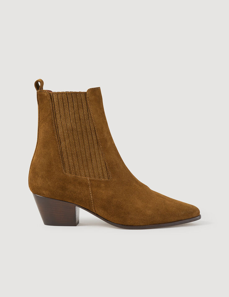 Sandro Leather ankle boots with elastic Login to add to Wish list. 1
