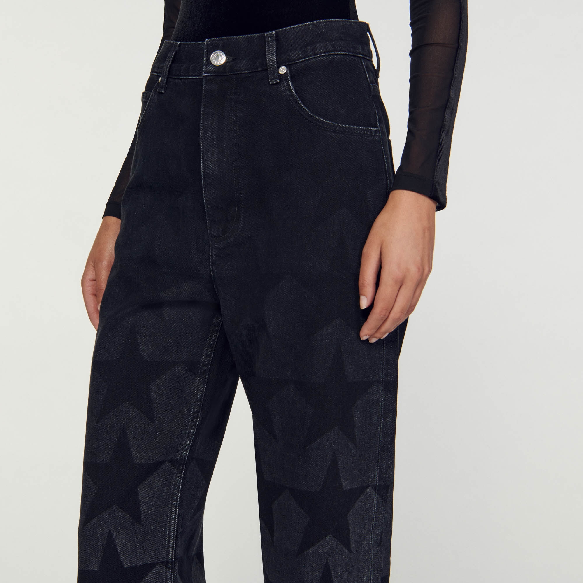 Hamilton Starry straight leg jeans Jeans Sandro Paris