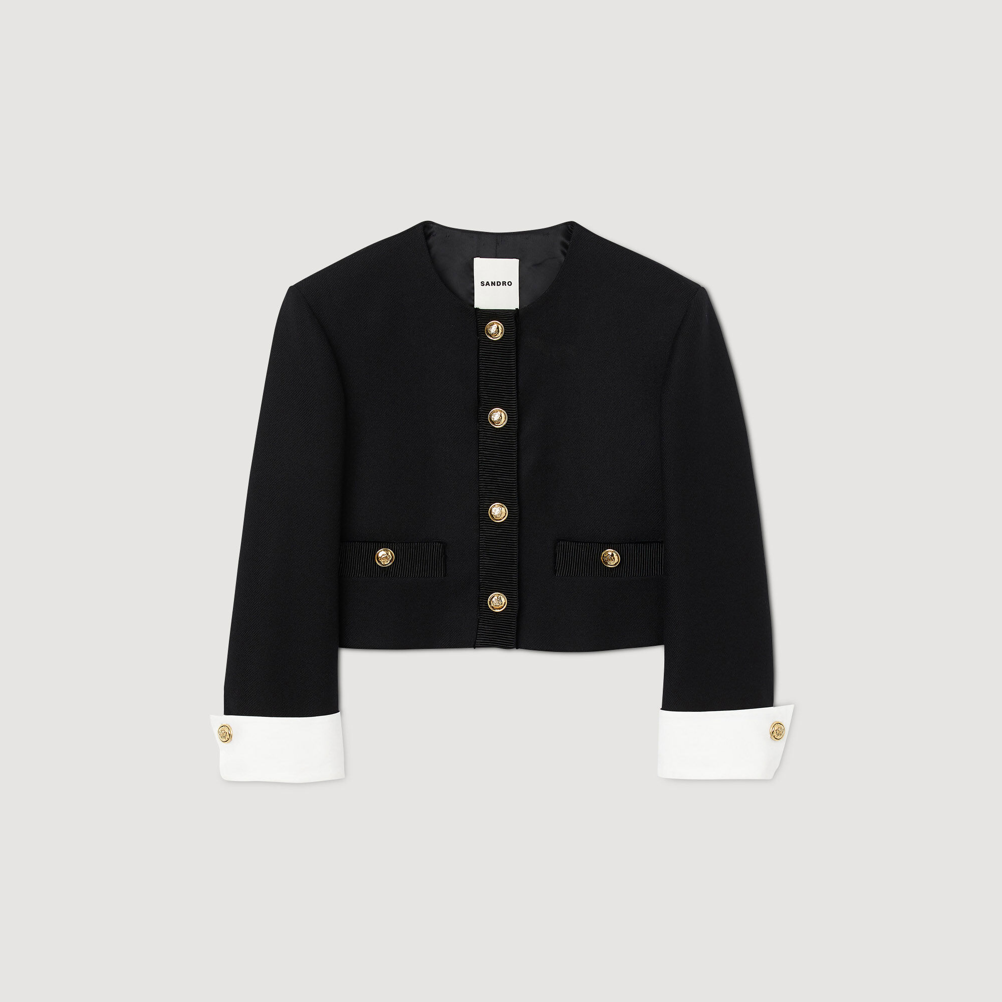 Sandro white on sale jacket