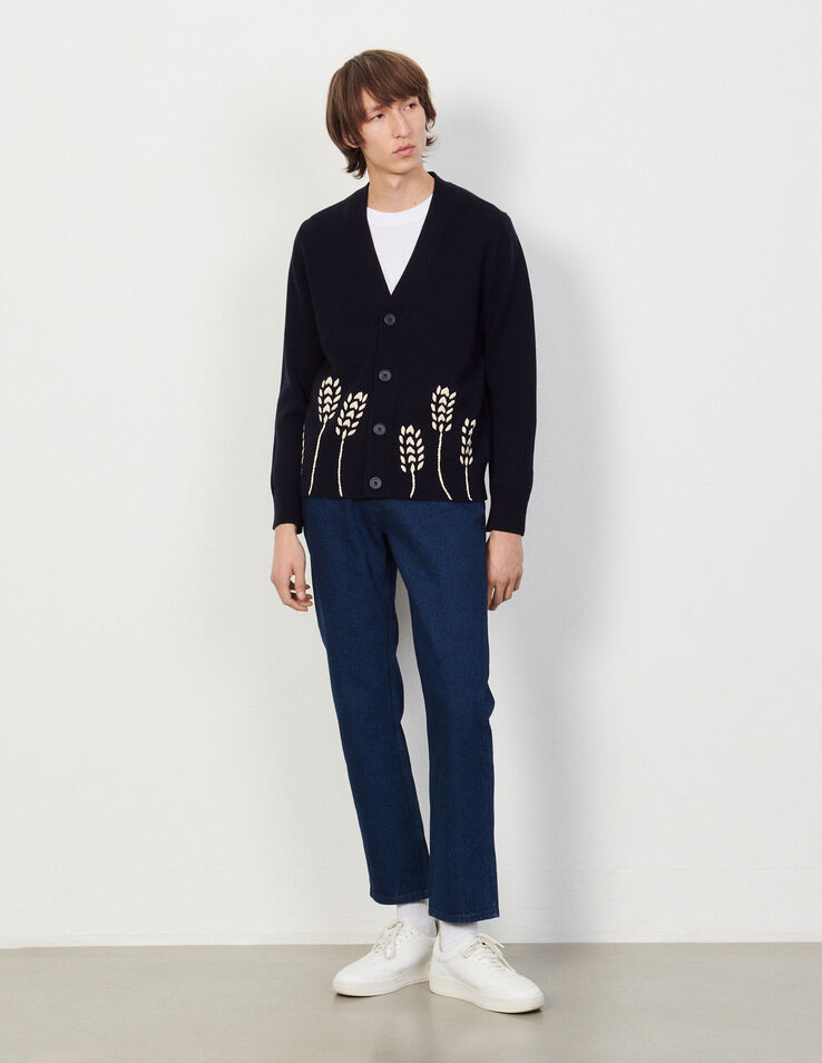 Sandro Wool cardigan with embroidery Select a size and. 2